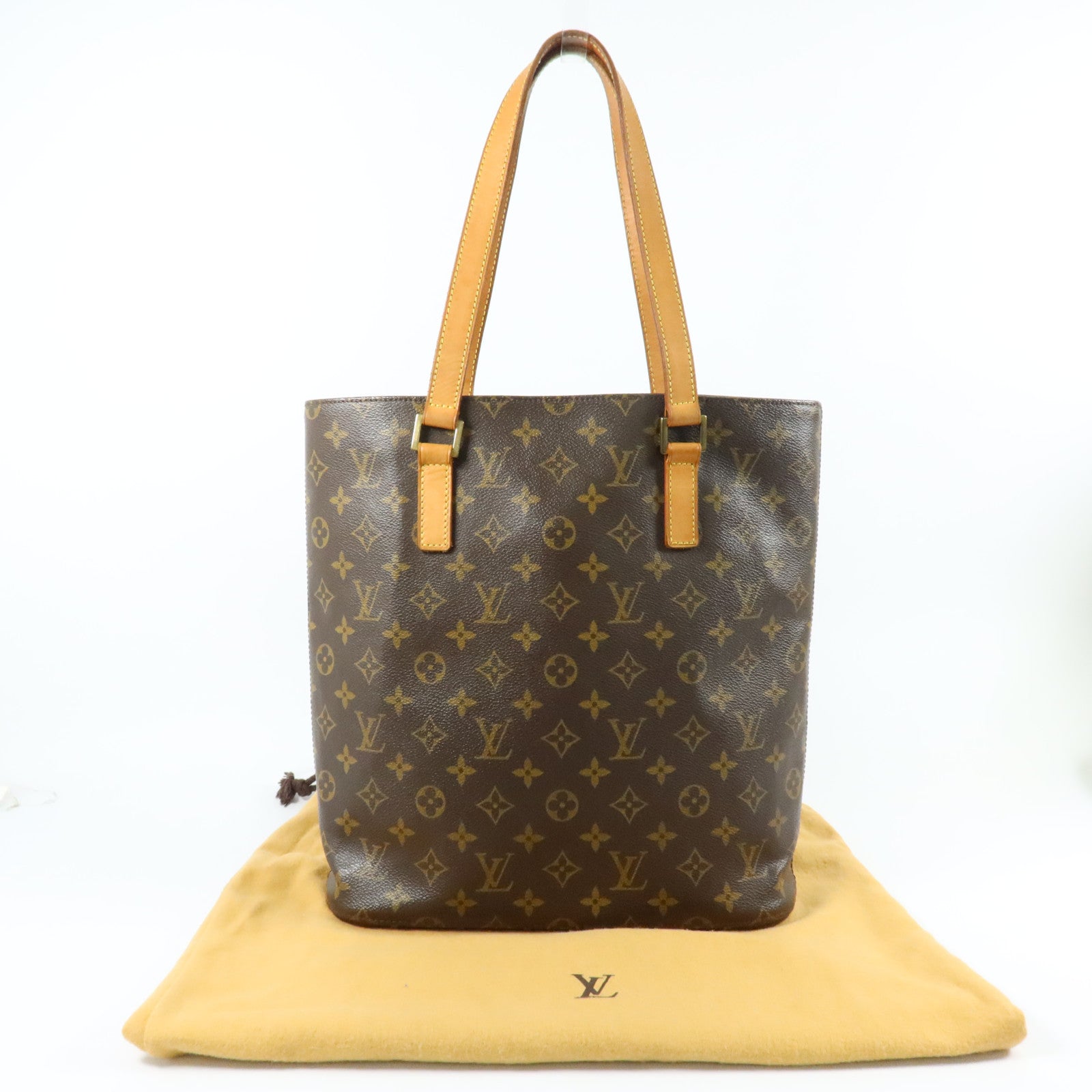 LOUIS VUITTON Monogram Vavin GM金扣肩背袋/手挽袋棕色