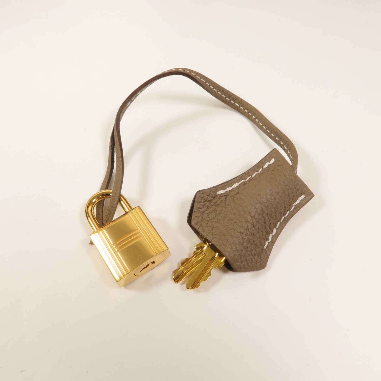 HERMES Togo皮革Kelly 28手挽肩背兩用袋Etoupe