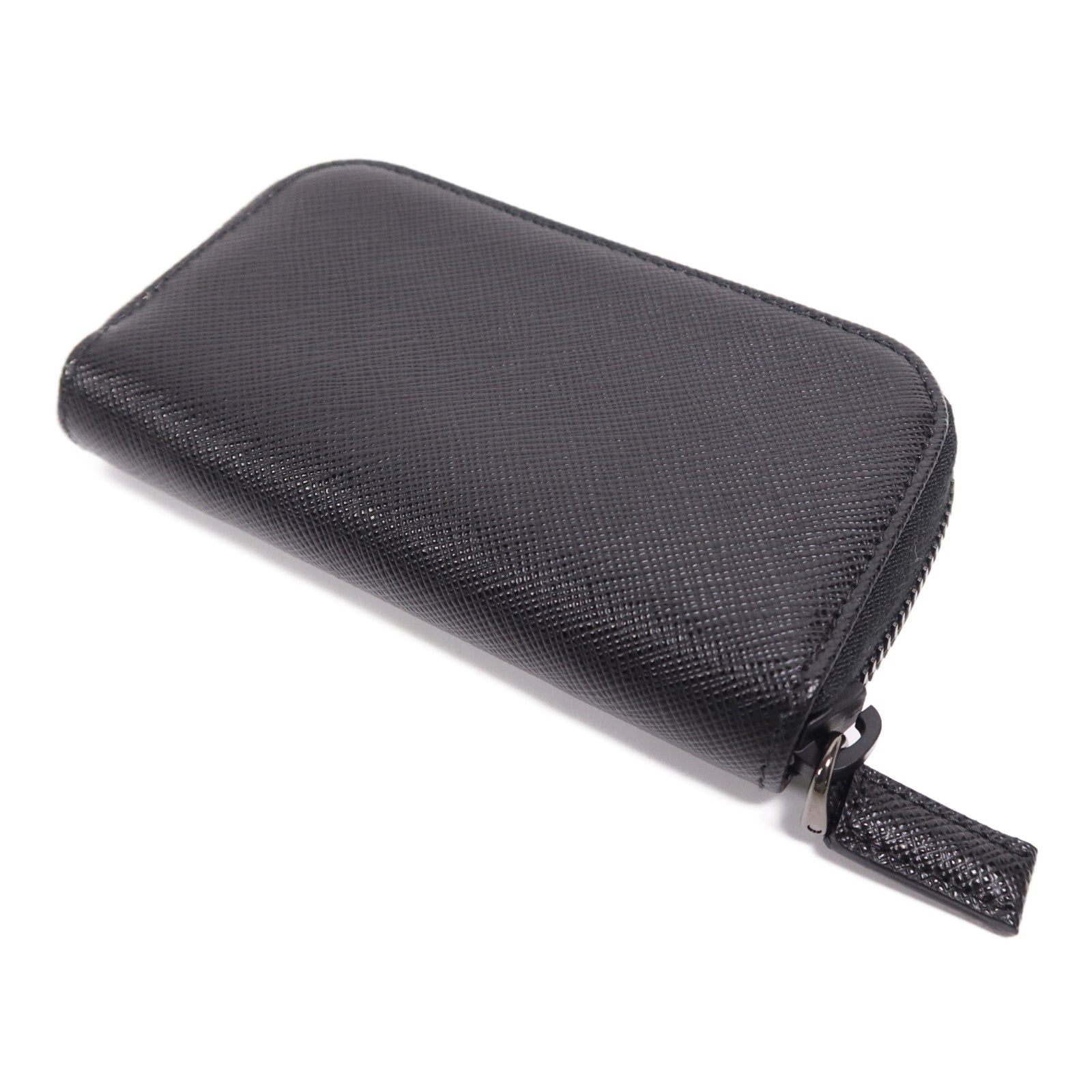 PRADA 牛皮皮革Key Case銀扣鎖匙包