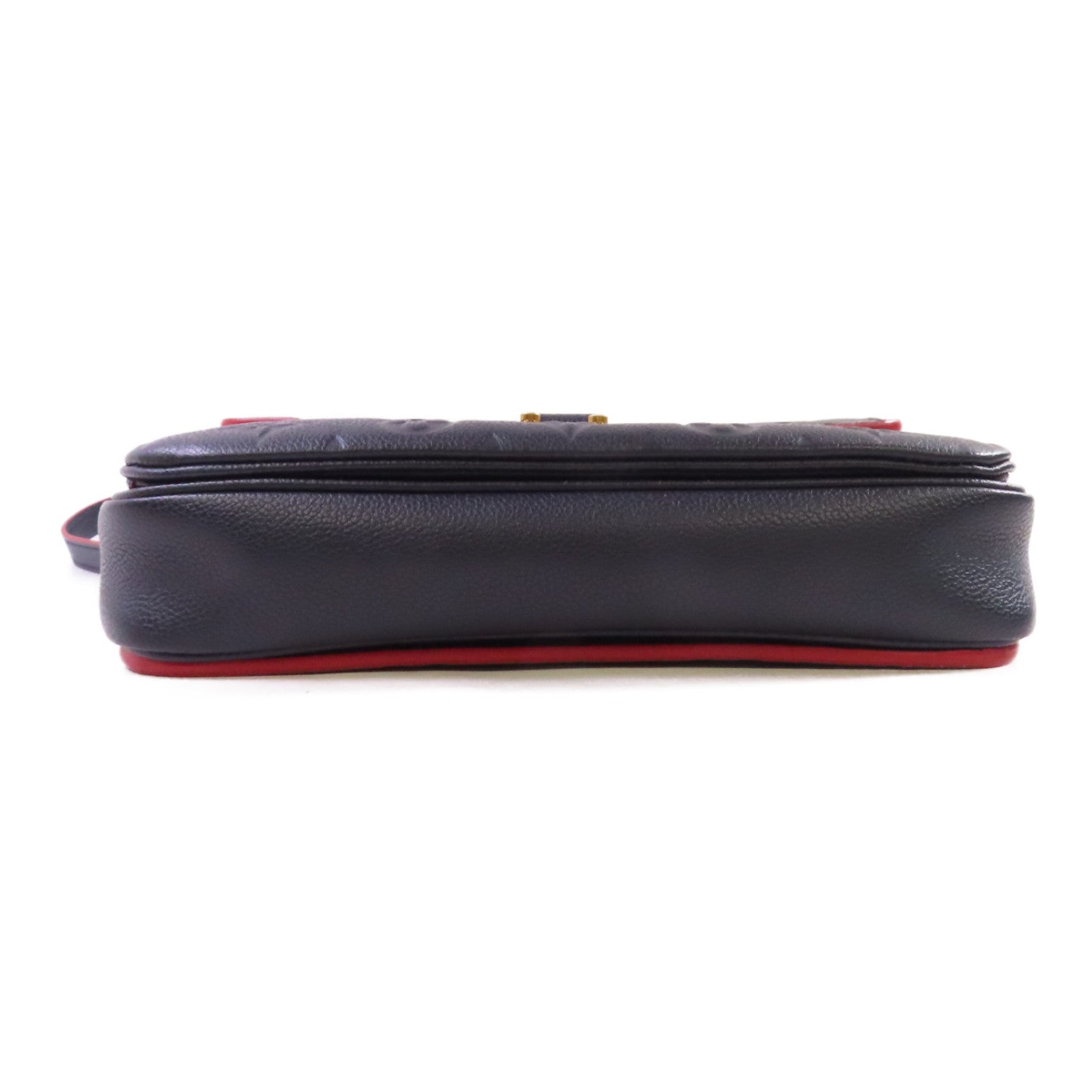 LOUIS VUITTON Monogram Empreinte Pochette Metis 2Way Shoulder Bag金扣手挽肩背兩用袋寶藍色/紅色