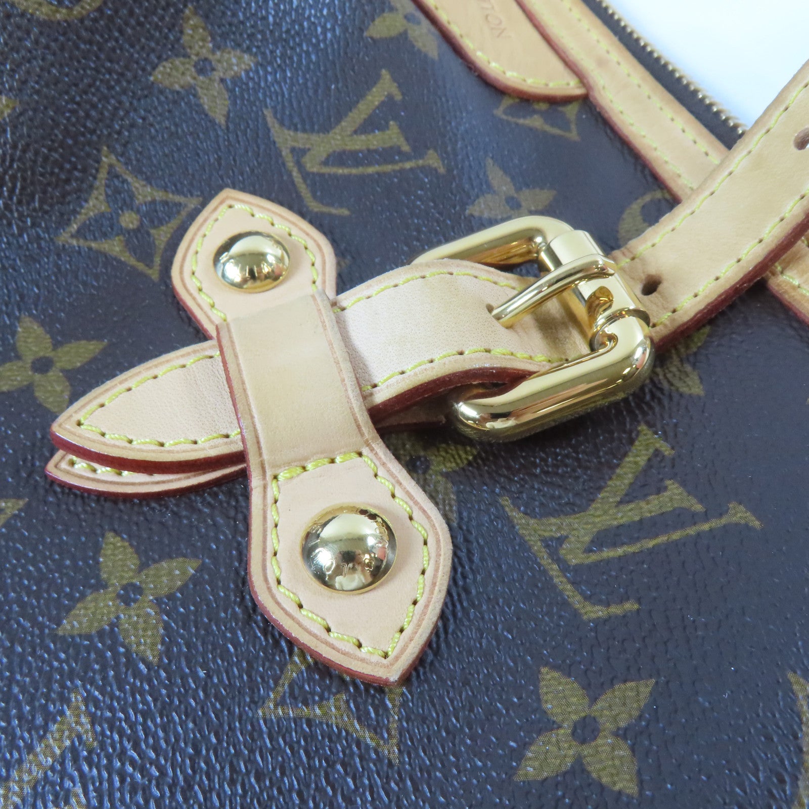 LOUIS VUITTON 【激減優惠】Monogram Palermo GM 2 Way Shoulder金扣手挽肩背兩用袋啡色