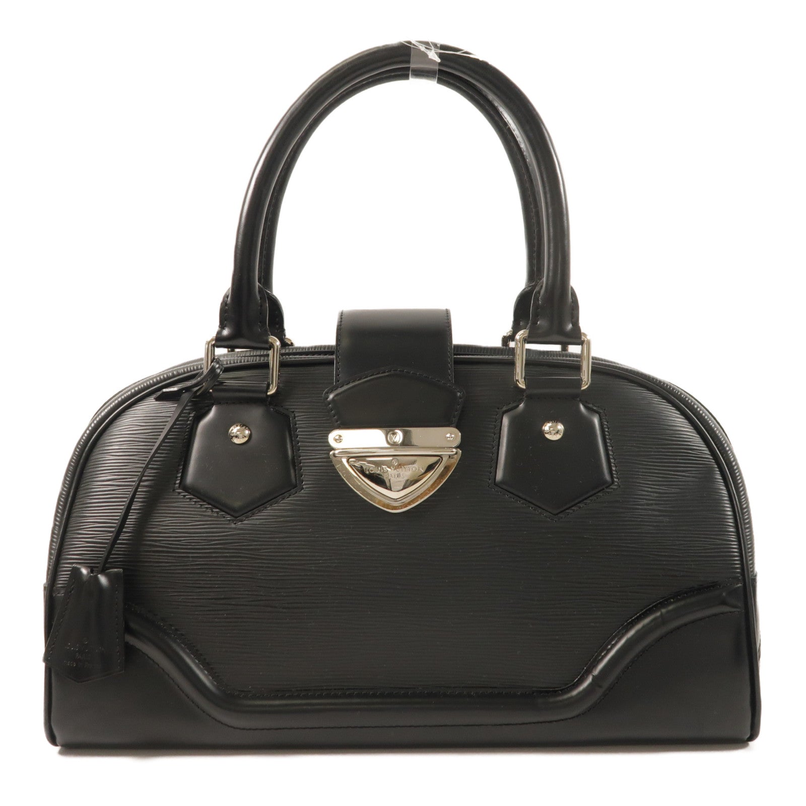LOUIS VUITTON Epi Bowling Montaigne GM銀扣手挽袋