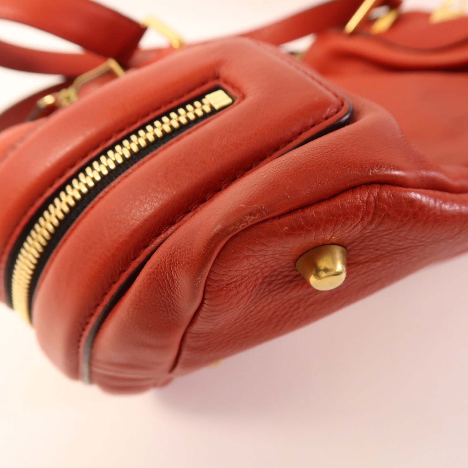Chloe 牛皮皮革2 Way Bag金扣手挽肩背兩用袋