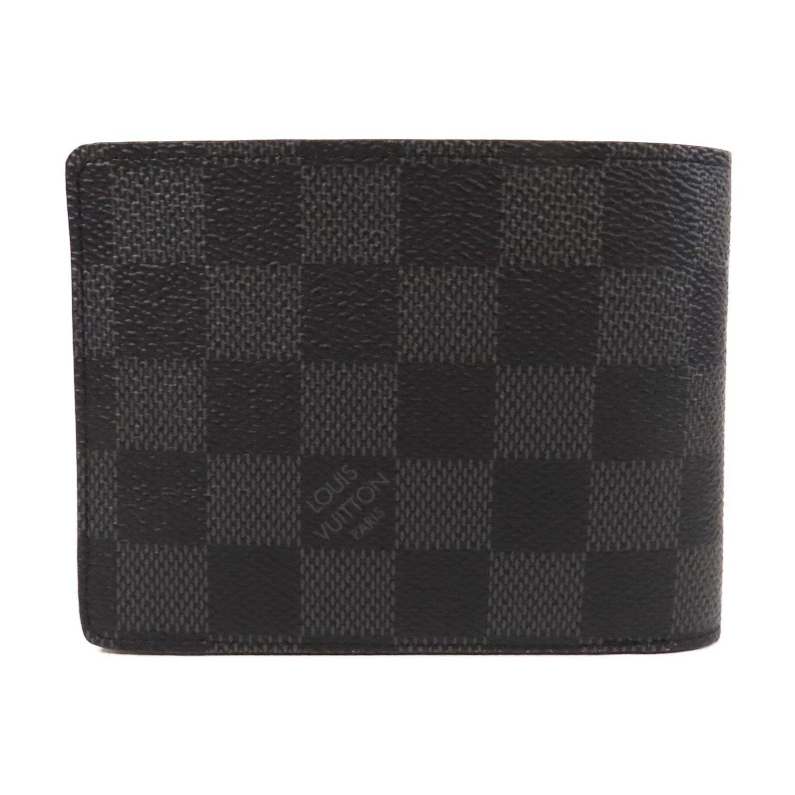 LOUIS VUITTON Damier Graphite Slender Wallet折疊錢包黑色