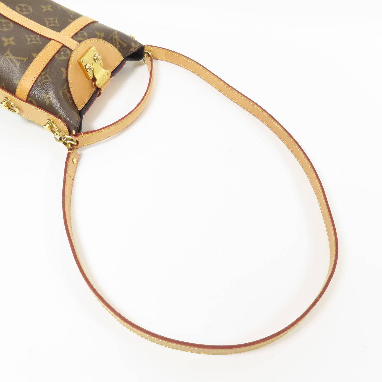 LOUIS VUITTON Monogram Duffle金扣手挽肩背兩用袋