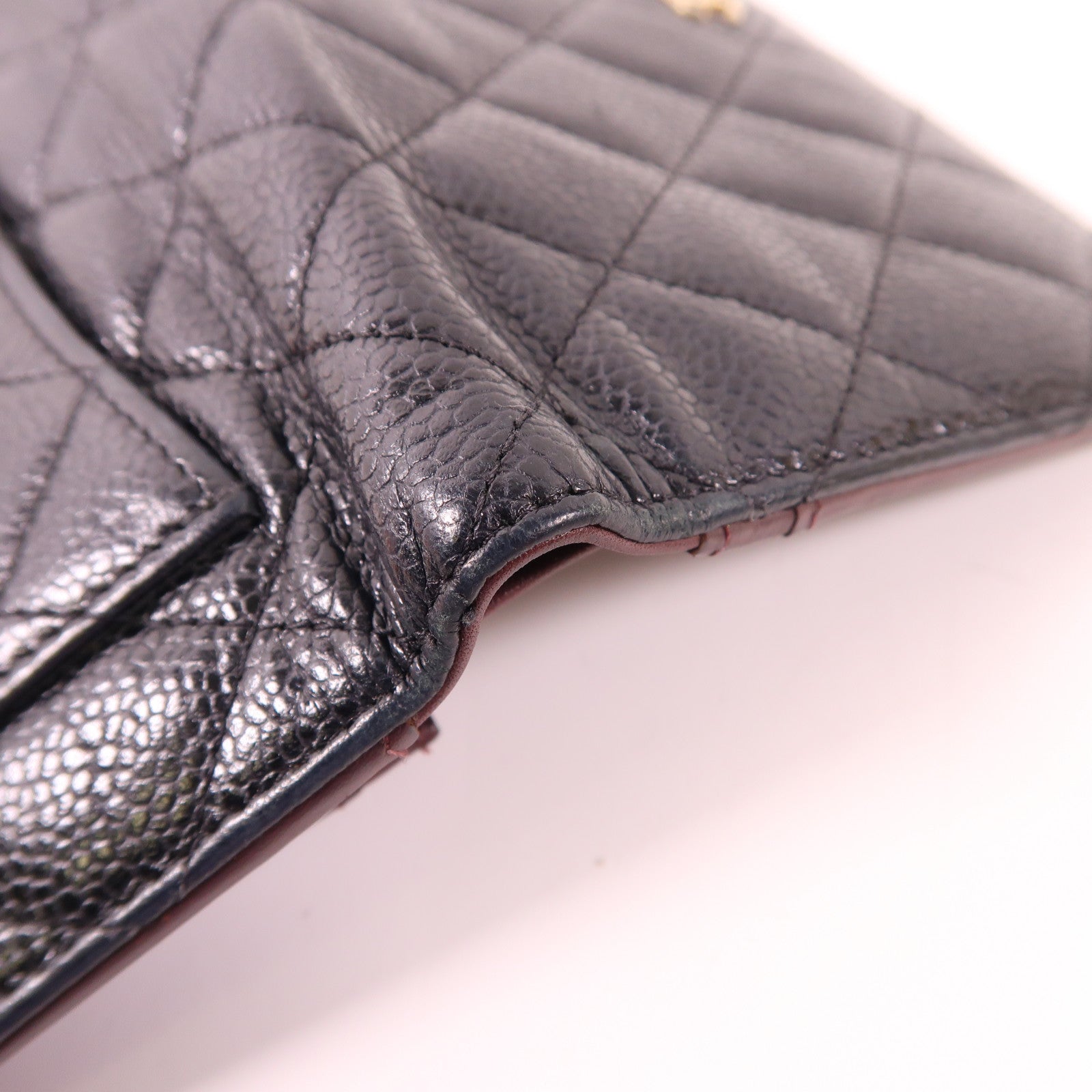 CHANEL 牛皮皮革Long Wallet金扣長錢包