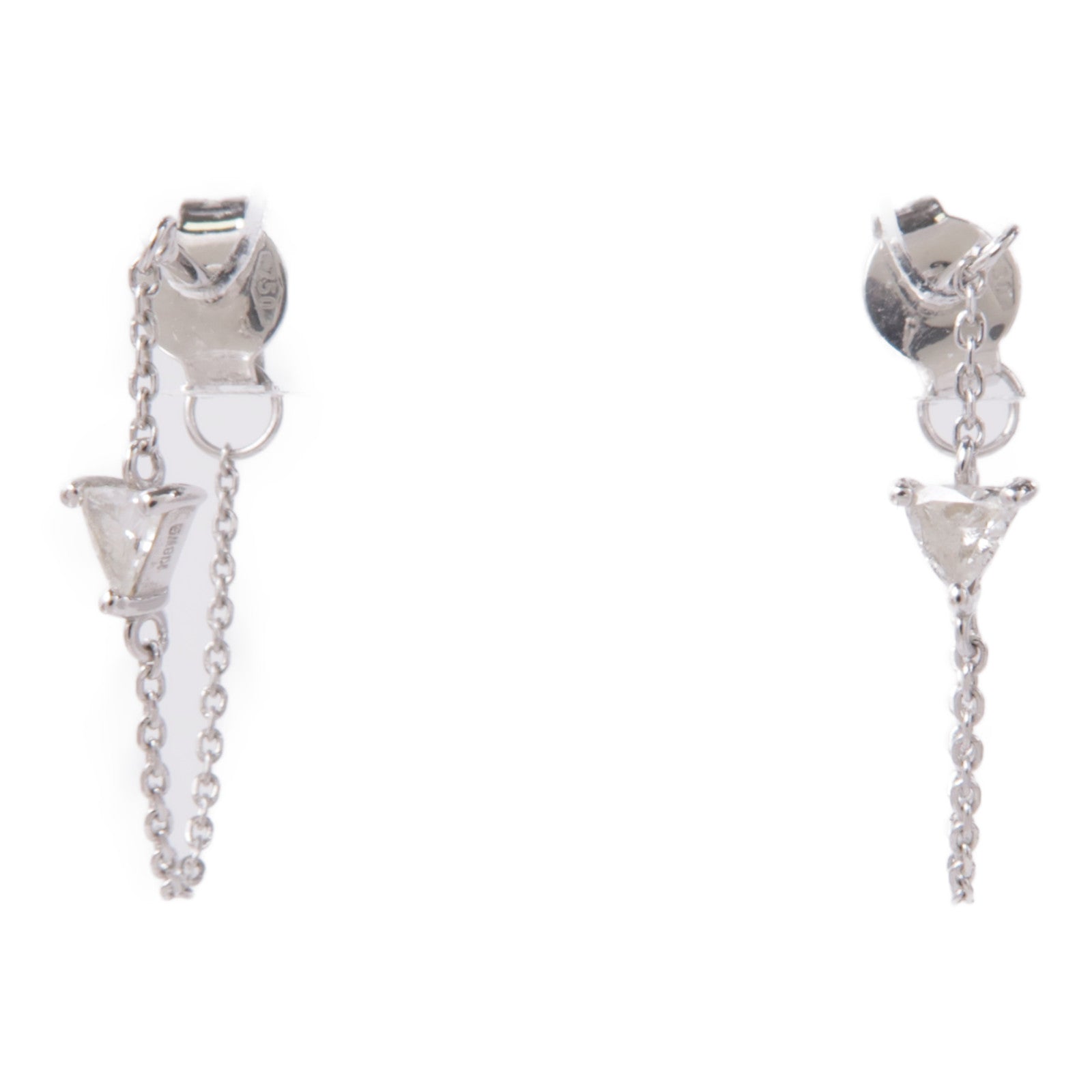 JEWELRY 18K白金Diamond Earrings鑽石耳環