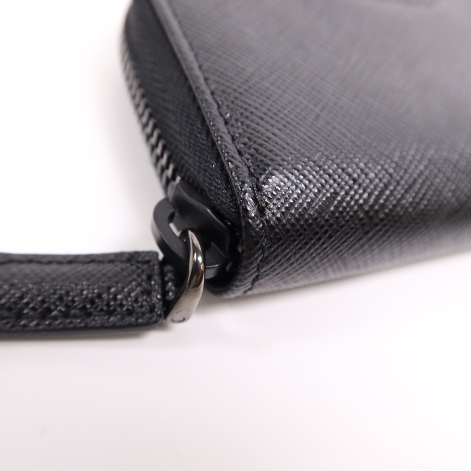 PRADA 牛皮皮革Key Case銀扣鎖匙包