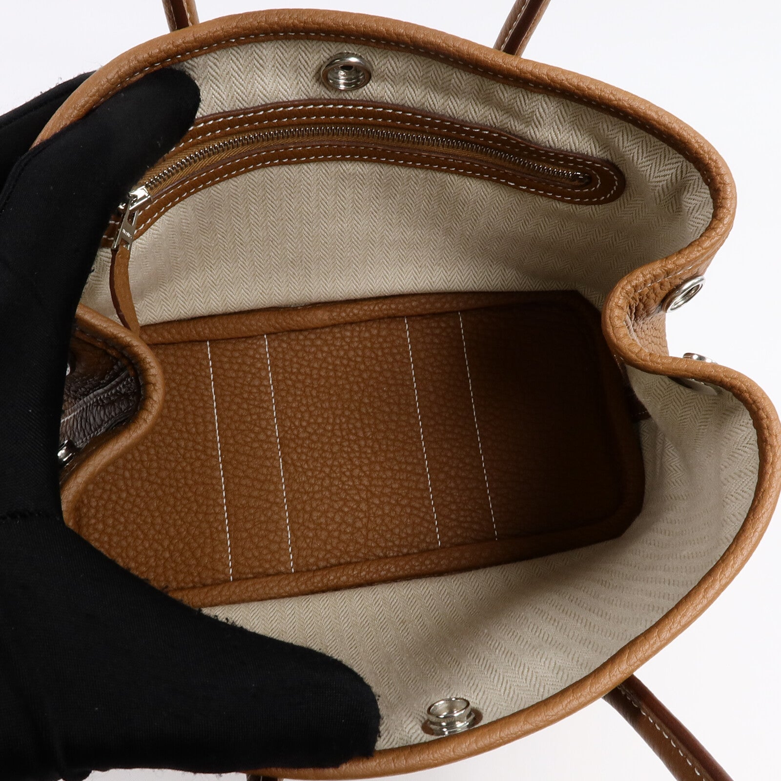 HERMES Negonda皮革Mini Garden Party手挽袋