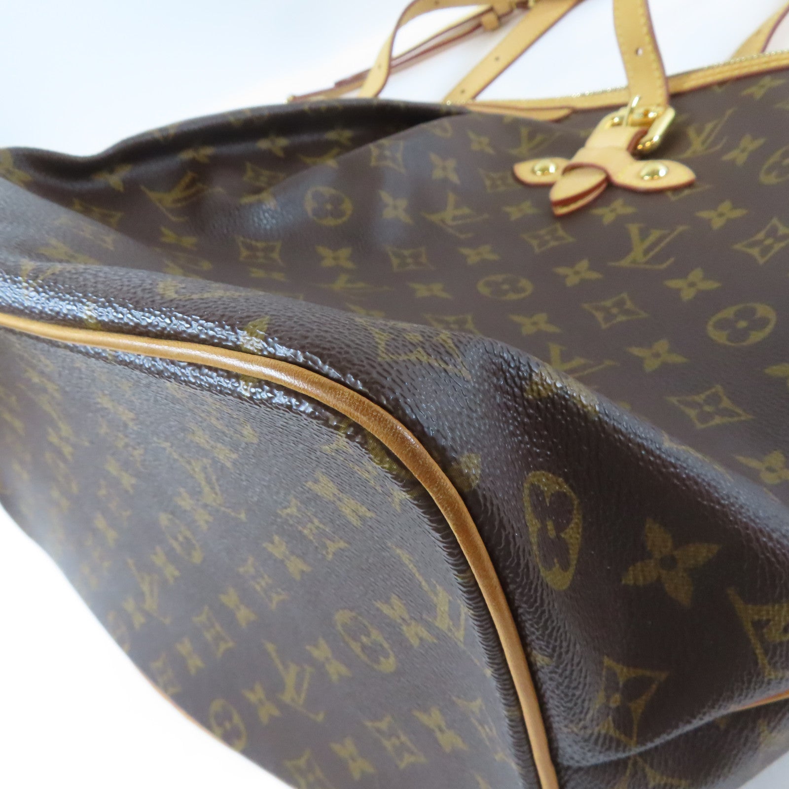 LOUIS VUITTON 【激減優惠】Monogram Palermo GM 2 Way Shoulder金扣手挽肩背兩用袋啡色