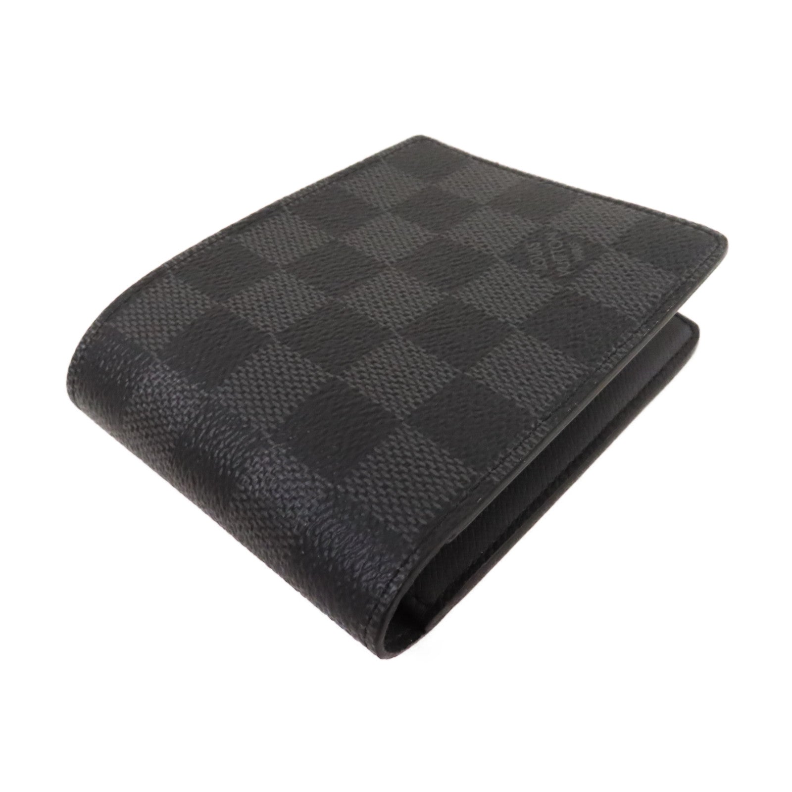 LOUIS VUITTON Damier Graphite Slender Wallet折疊錢包黑色