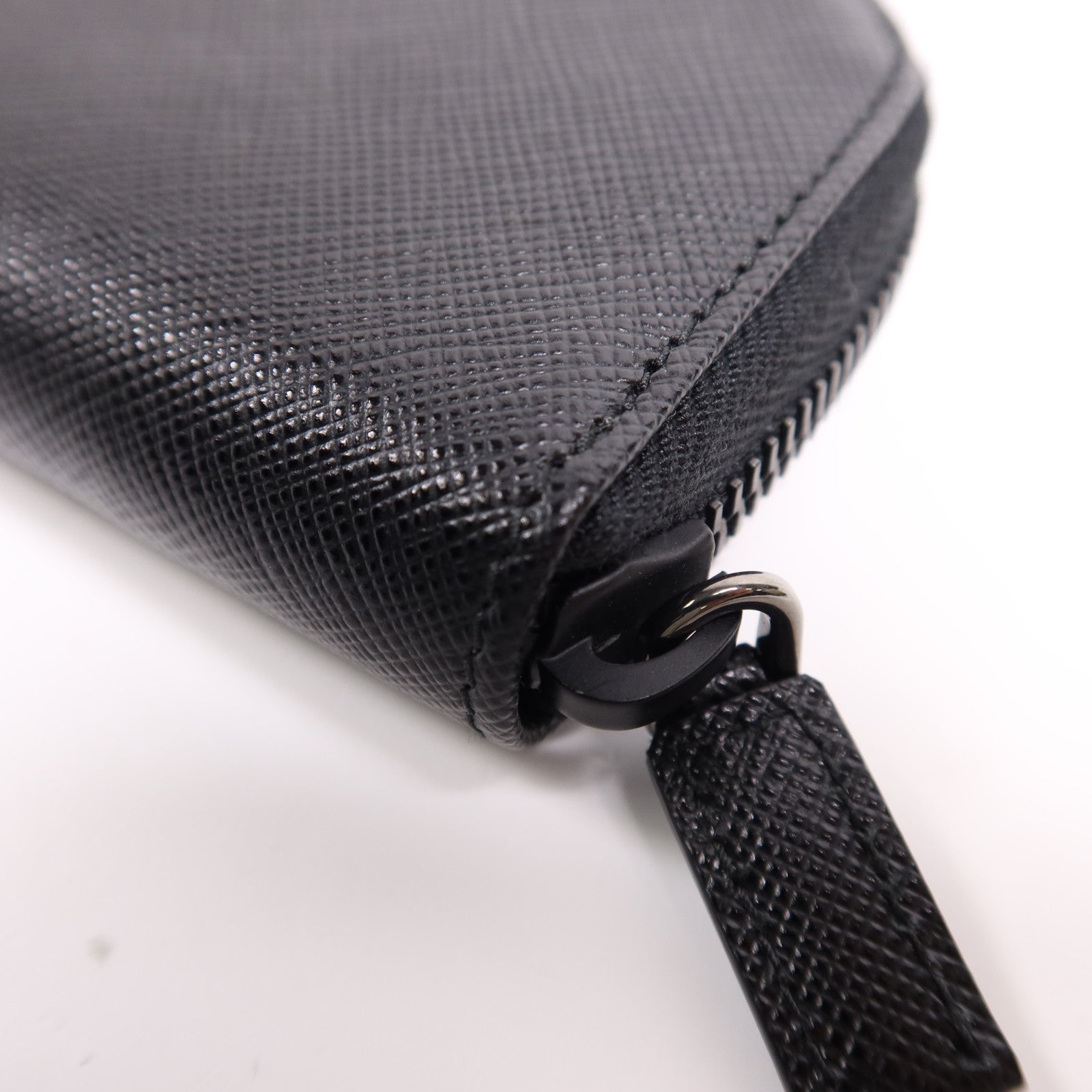 PRADA 牛皮皮革Key Case銀扣鎖匙包