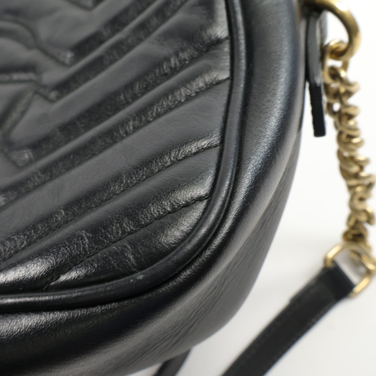 GUCCI 牛皮皮革GG Marmont Small肩背袋