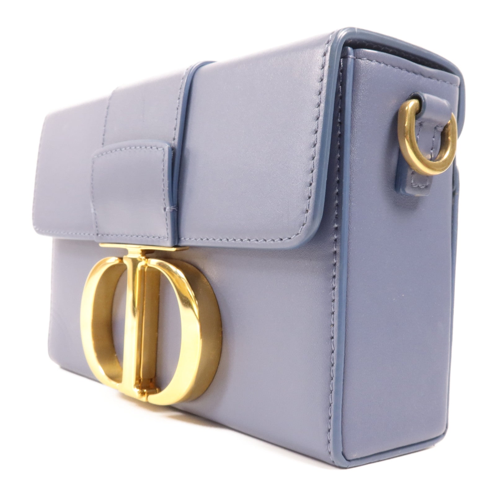 Dior 牛皮皮革Mini Montaigne金扣肩背袋