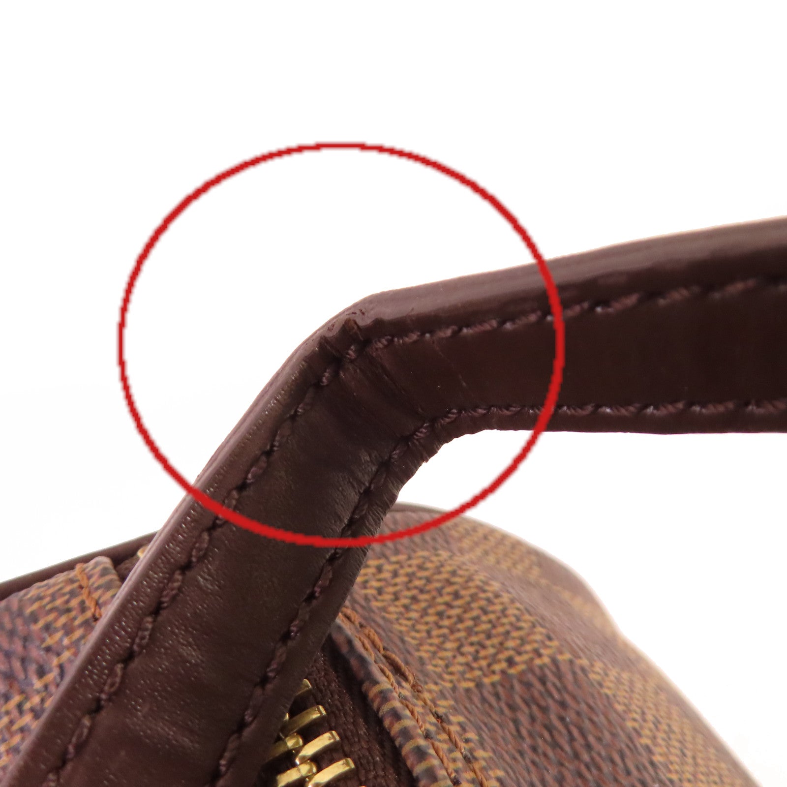 LOUIS VUITTON Damier Azur Papillon GM Shoulder Bag金扣肩背袋啡色