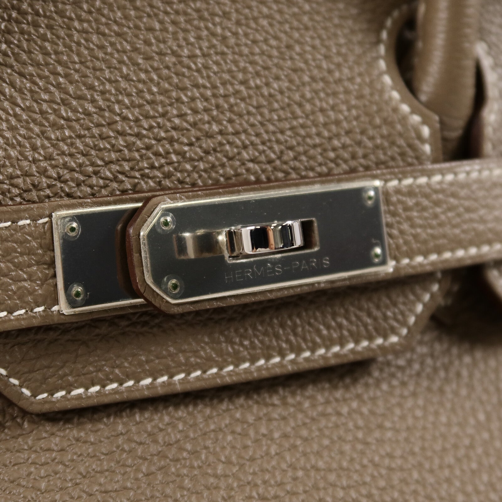 HERMES Togo皮革Birkin 30手挽袋Etoupe