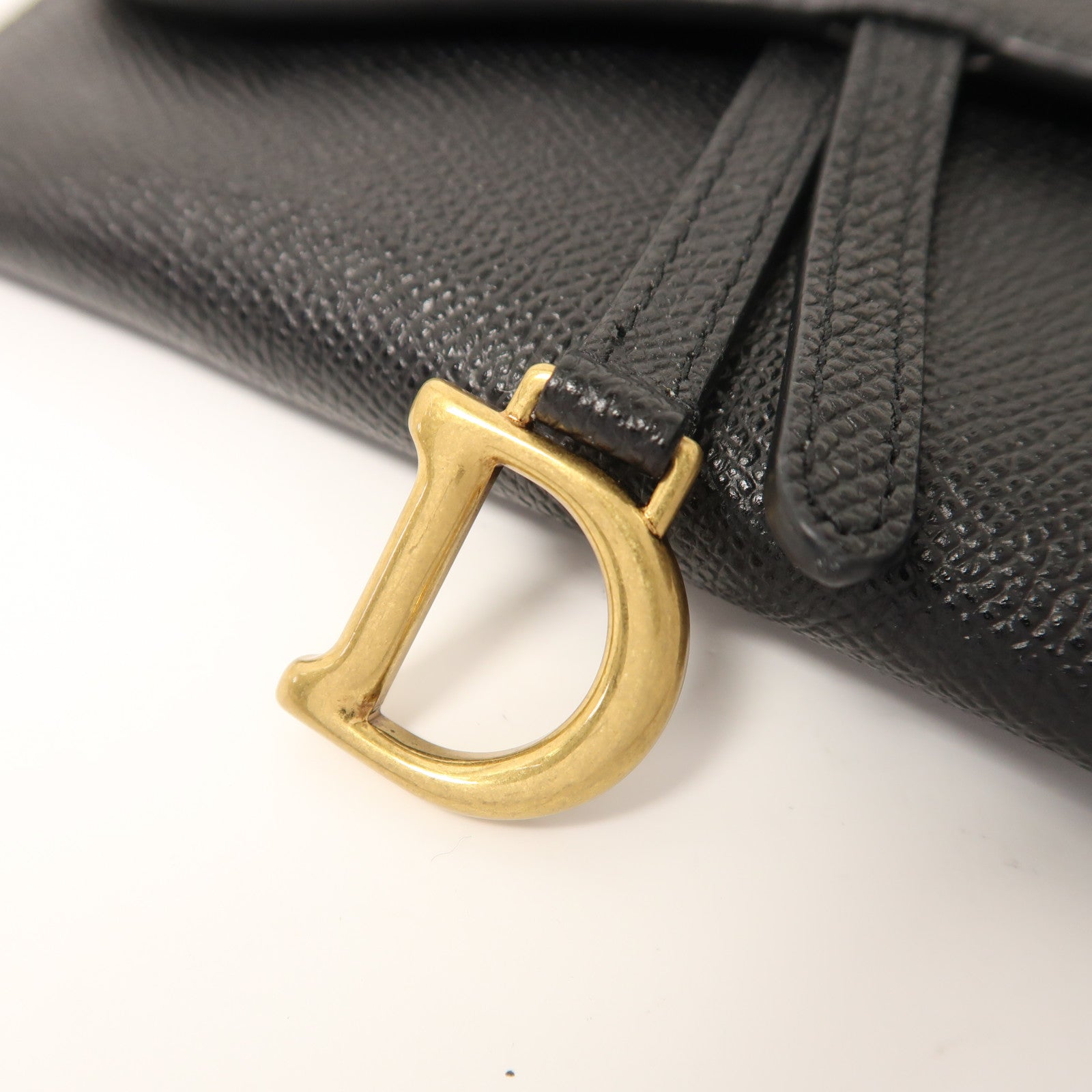 Dior 牛皮皮革Saddle Pouch With Chain金扣鏈帶肩背袋