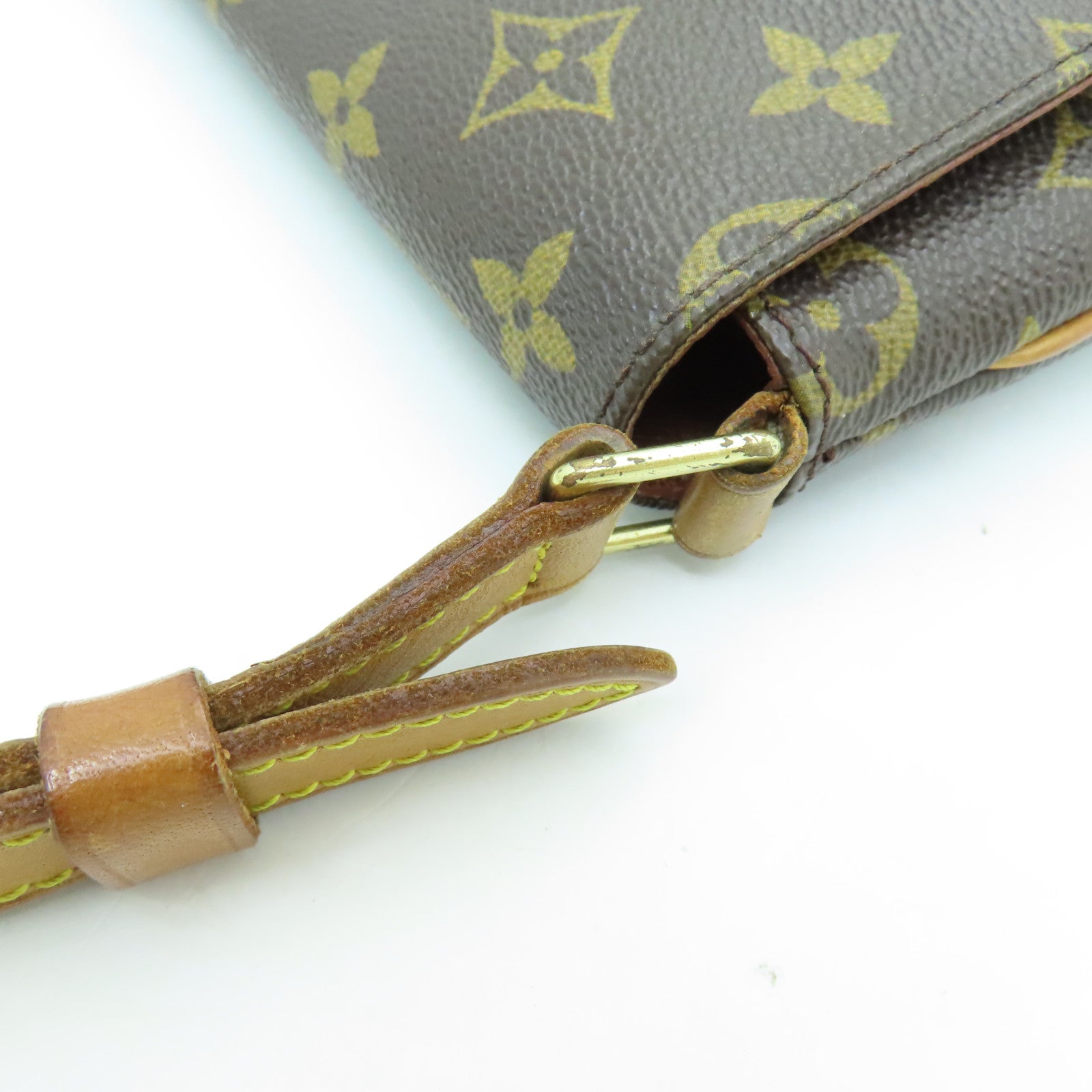LOUIS VUITTON 【激減優惠】Monogram Musette Tango金扣肩背袋棕色