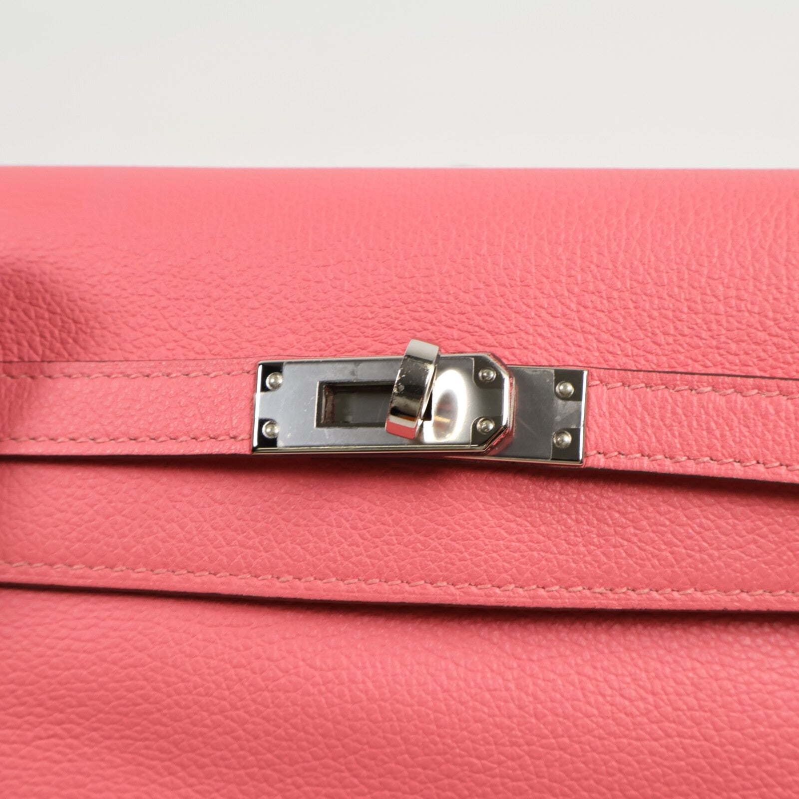 HERMES Evercolor皮革Kelly Danse肩背袋Rose Azalee