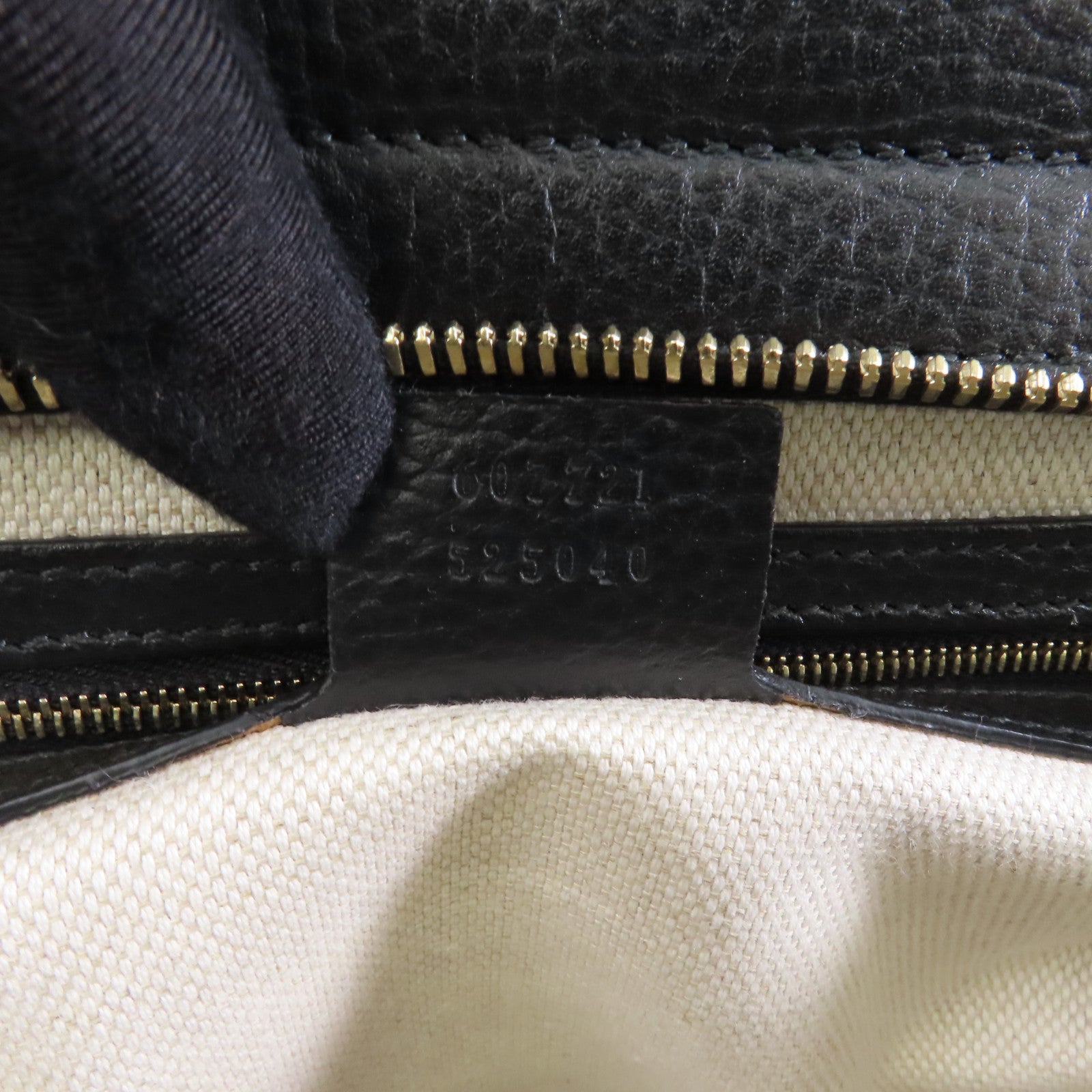 GUCCI 牛皮皮革Soho Shoulder Bag金扣手挽肩背兩用袋黑色