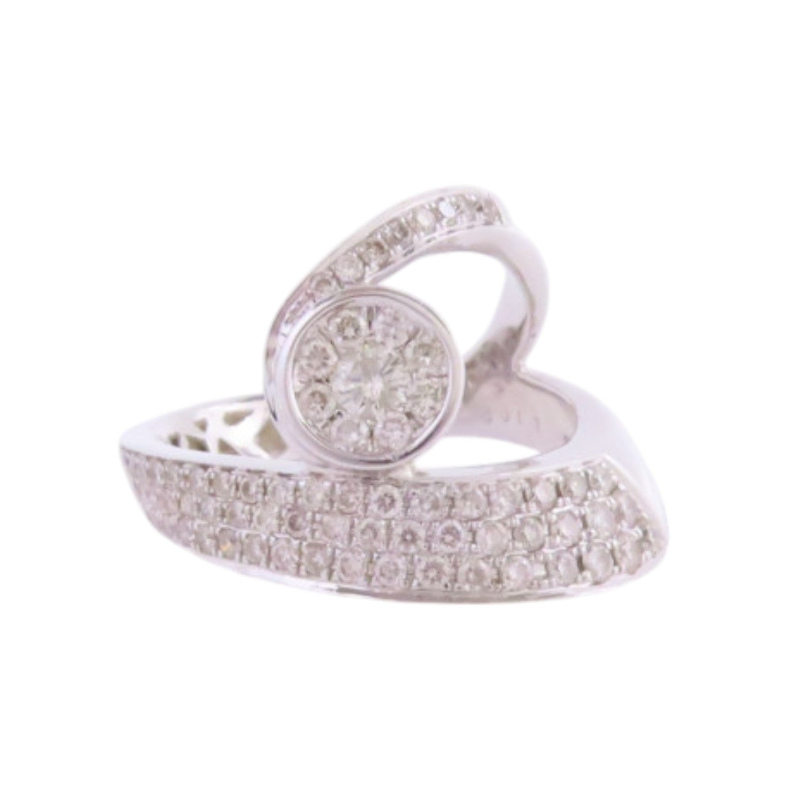 JEWELRY 18K白金/鑽石Diamond Ring戒指US#6.75
