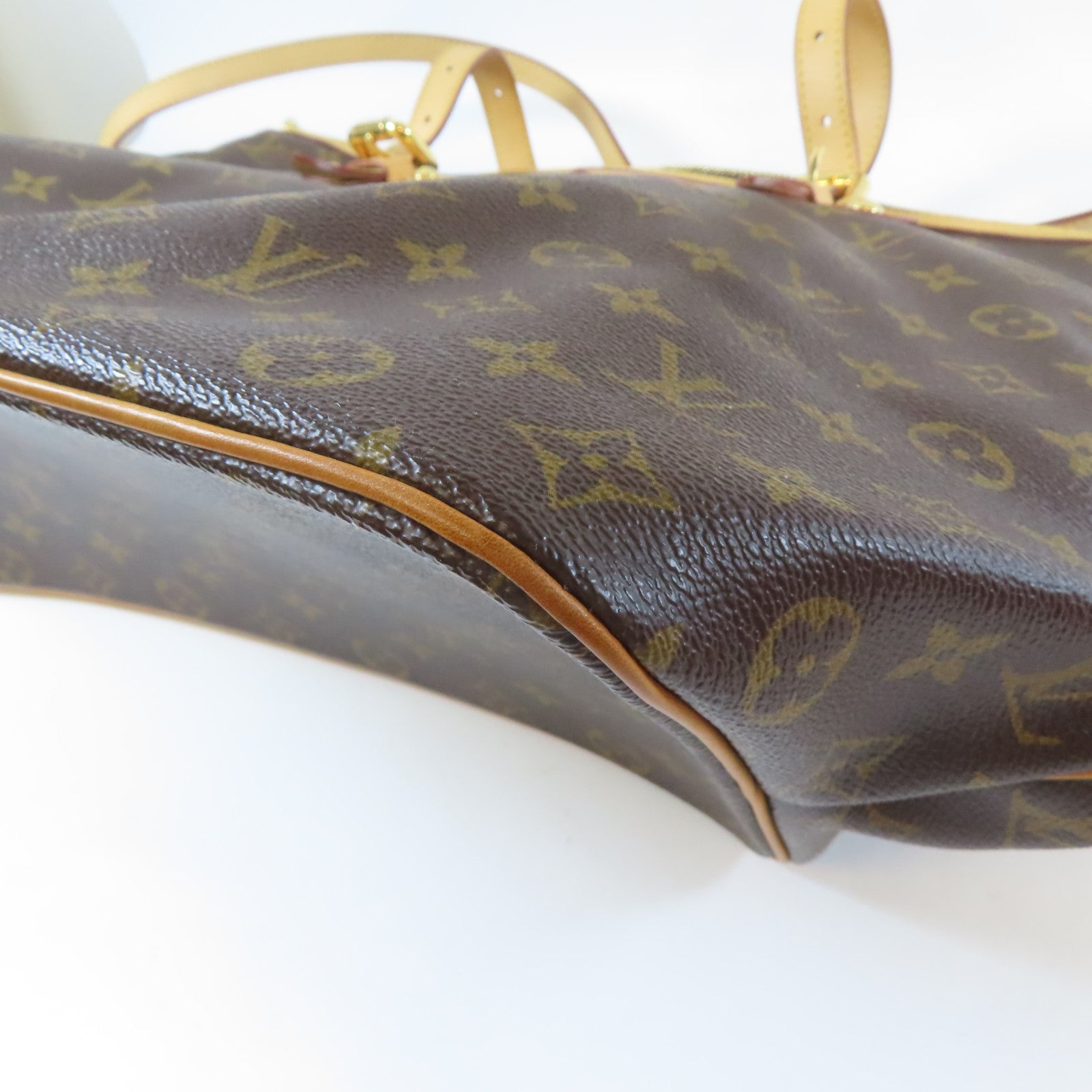 LOUIS VUITTON 【激減優惠】Monogram Palermo GM 2 Way Shoulder金扣手挽肩背兩用袋啡色