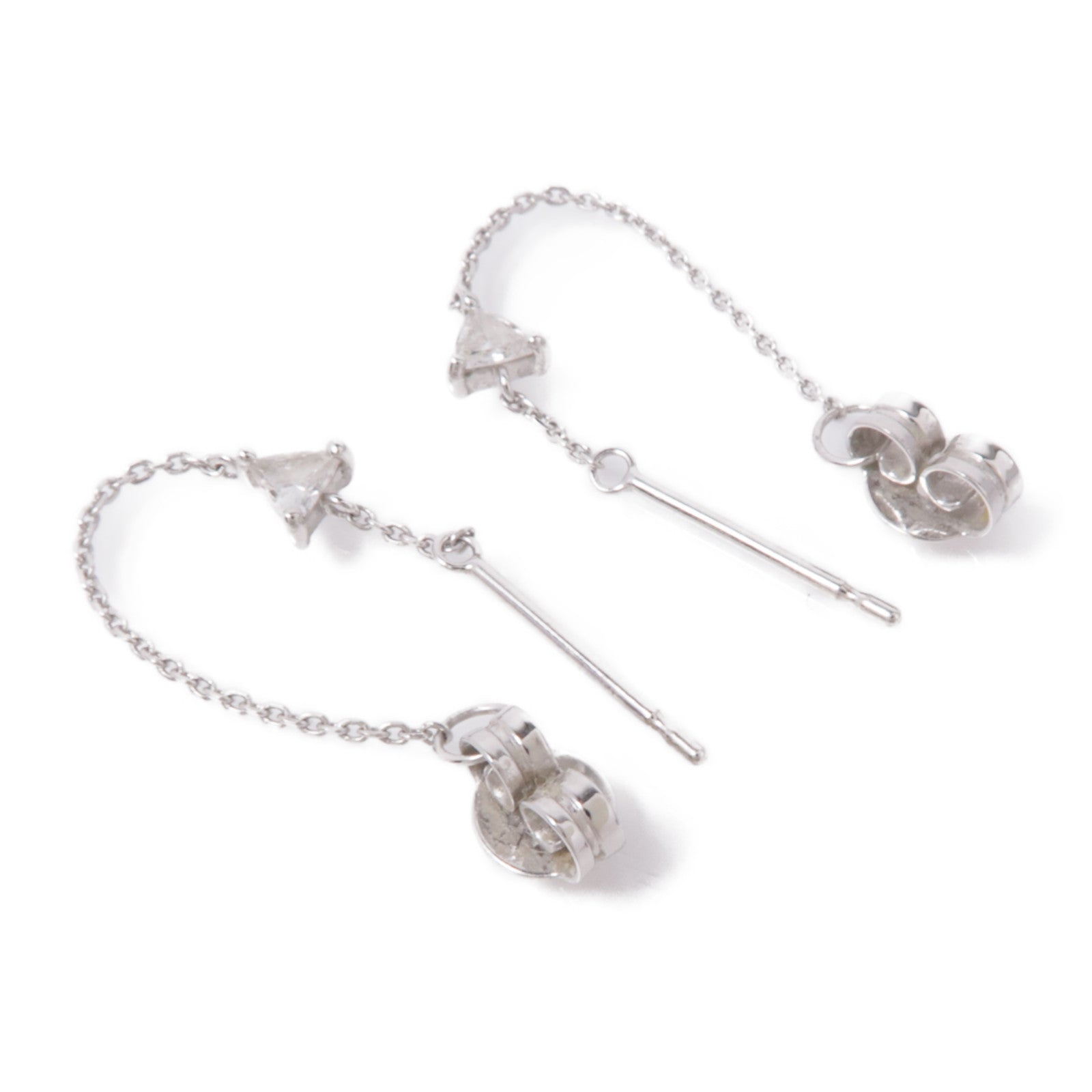 JEWELRY 18K白金Diamond Earrings鑽石耳環