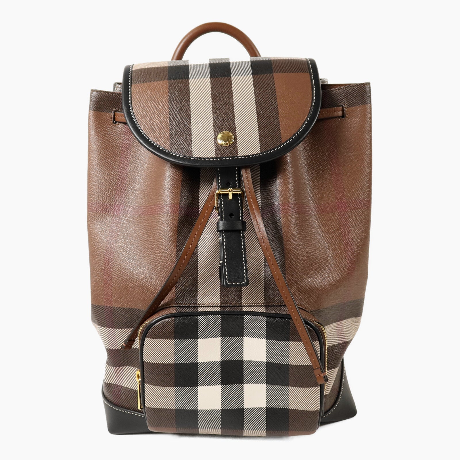 BURBERRY 塗層帆布BackPack金扣背包