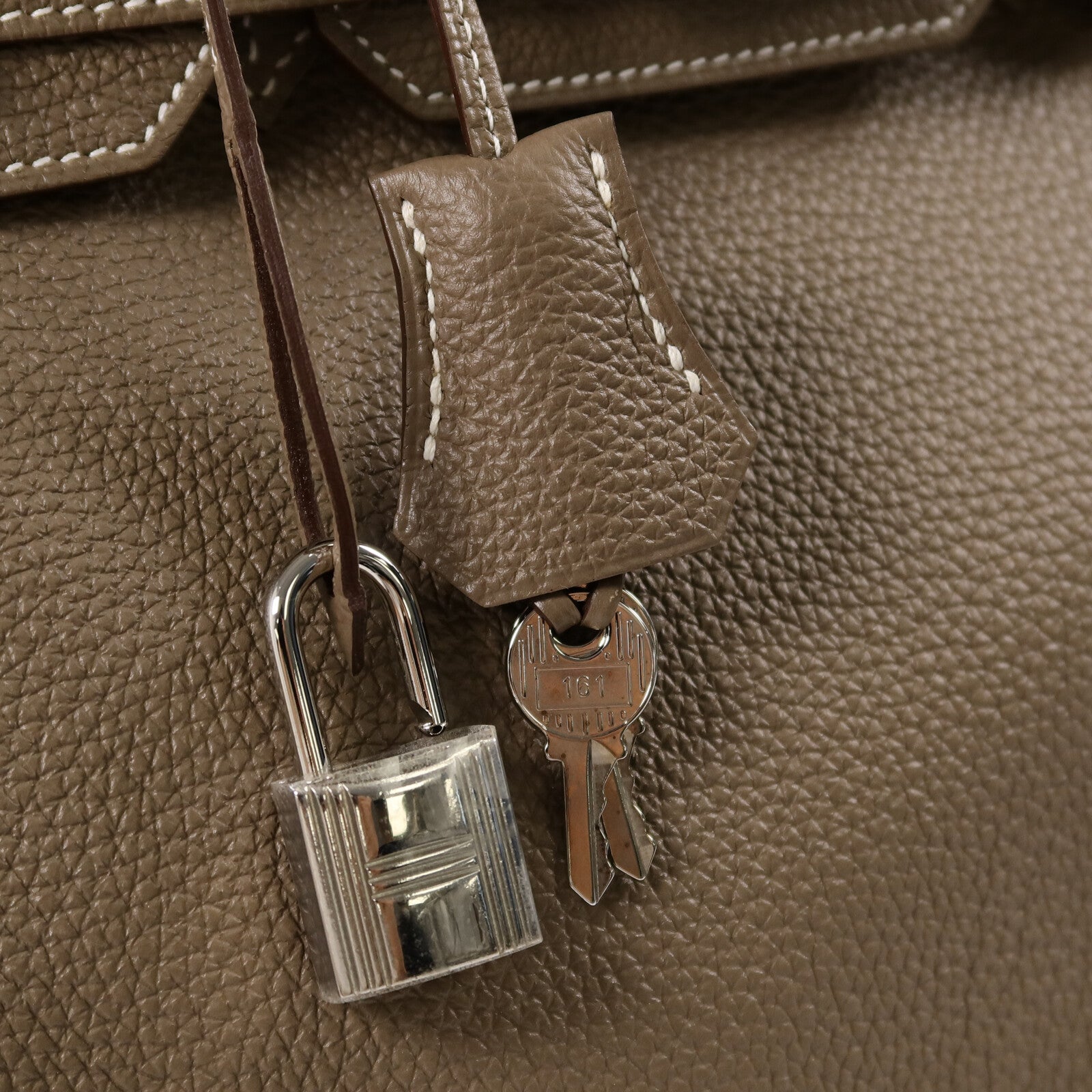 HERMES Togo皮革Birkin 30手挽袋Etoupe