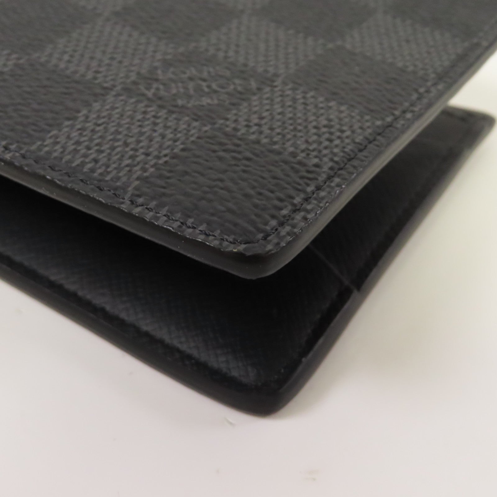 LOUIS VUITTON Damier Graphite Slender Wallet折疊錢包黑色