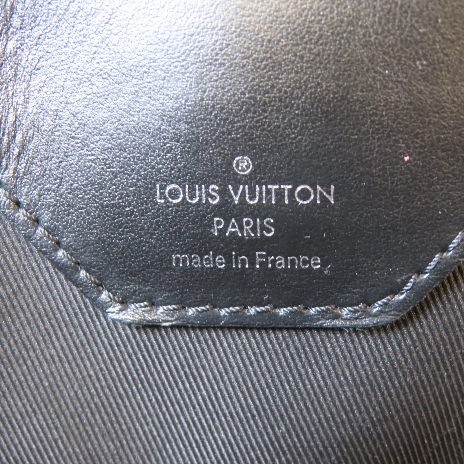 LOUIS VUITTON Monogram Eclipse Grand Sac銀扣手挽袋黑色