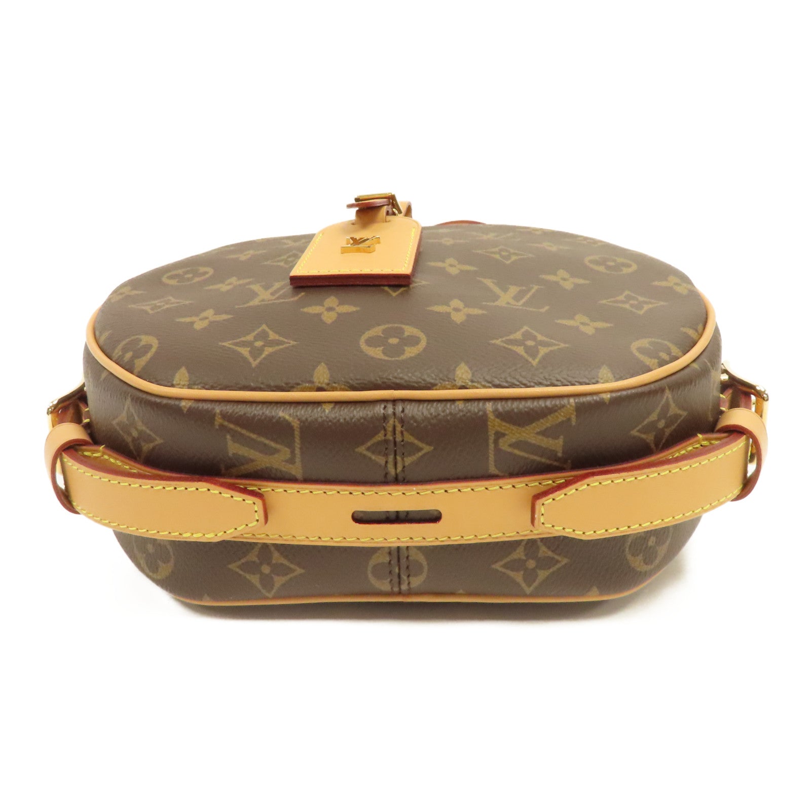 LOUIS VUITTON Monogram Boite Chapeau Souple MM金扣肩背袋啡色