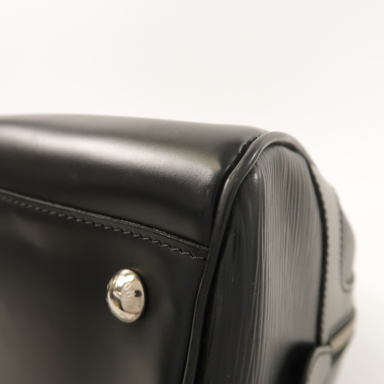 LOUIS VUITTON Epi Bowling Montaigne GM銀扣手挽袋