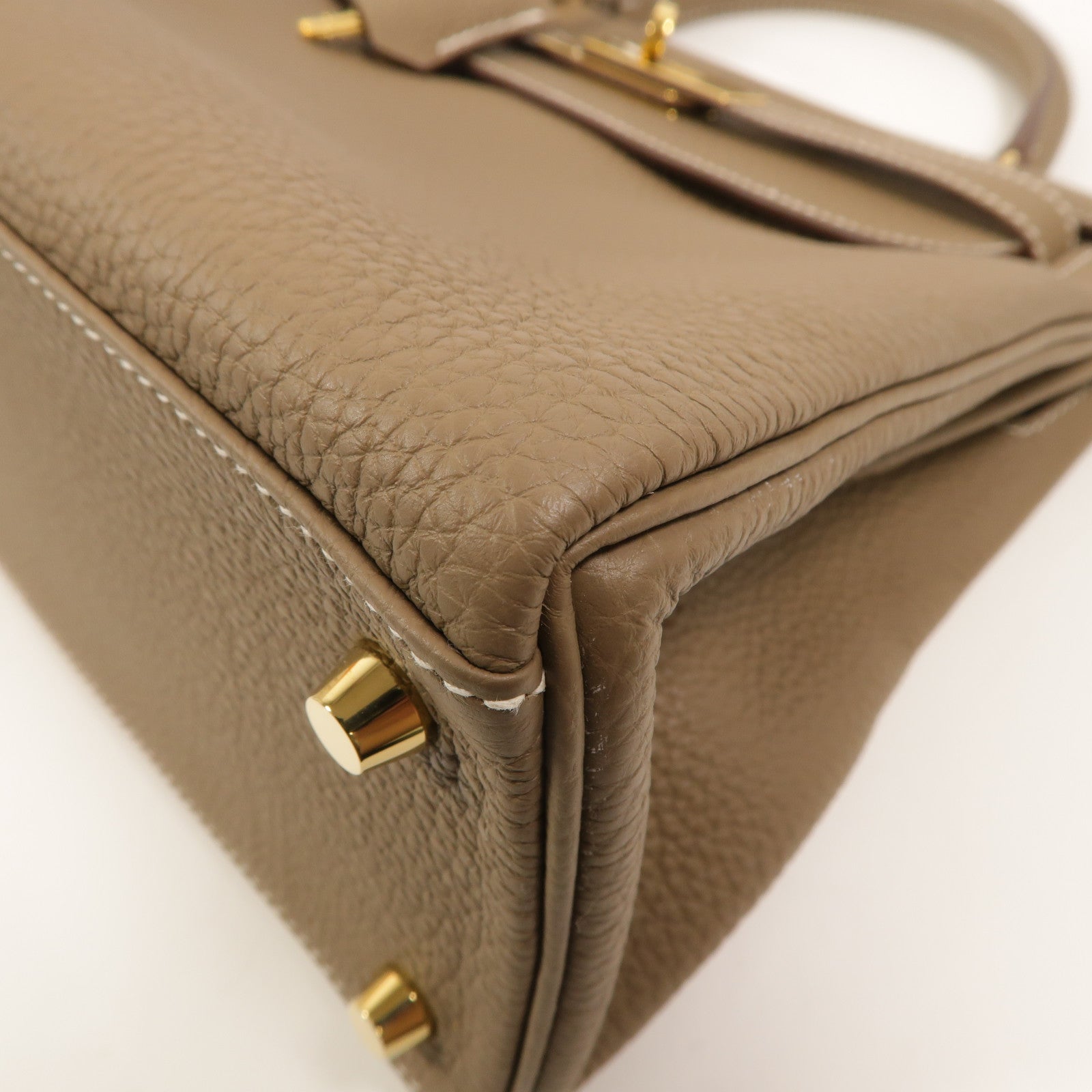HERMES Togo皮革Kelly 28手挽肩背兩用袋Etoupe