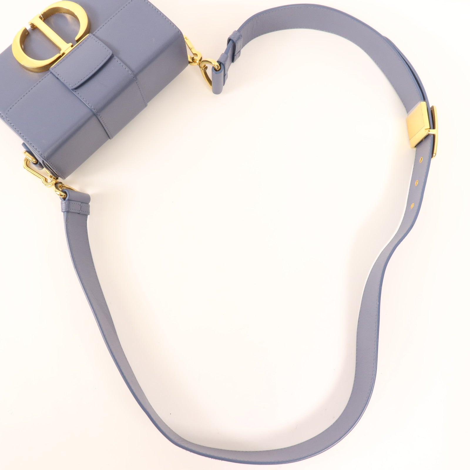 Dior 牛皮皮革Mini Montaigne金扣肩背袋