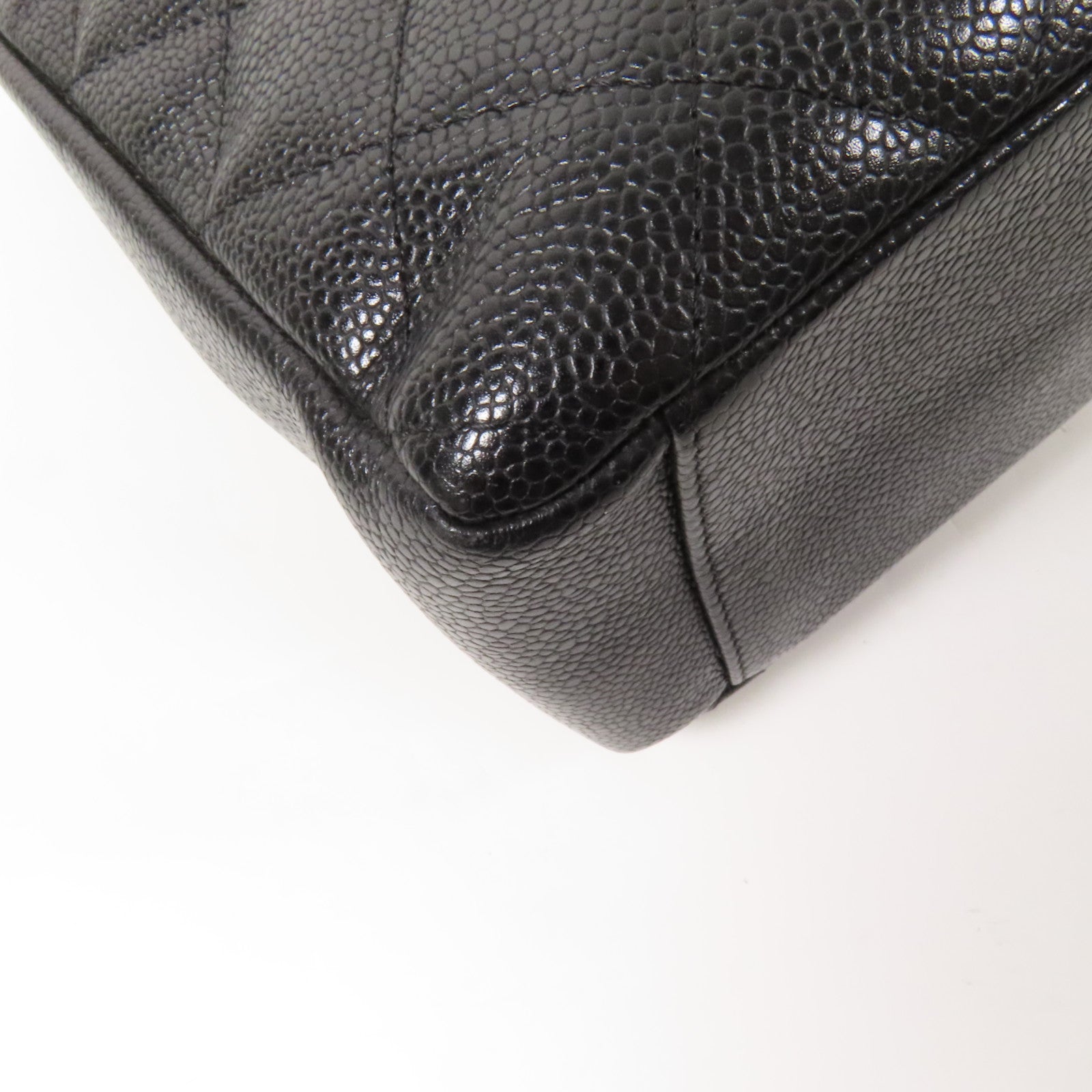 CHANEL 牛皮皮革Petite Shopping Tote金扣鏈帶肩背袋