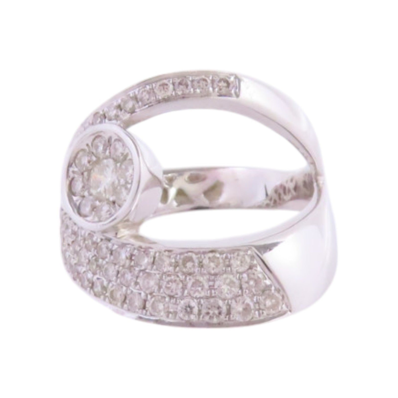 JEWELRY 18K白金/鑽石Diamond Ring戒指US#6.75