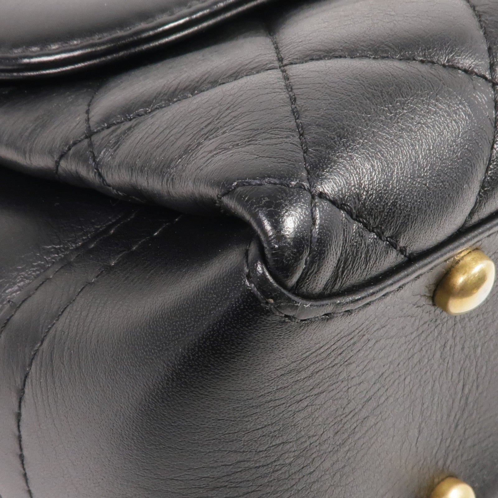 CHANEL 牛皮皮革Chain Shoulder Bag金扣鏈帶肩背袋