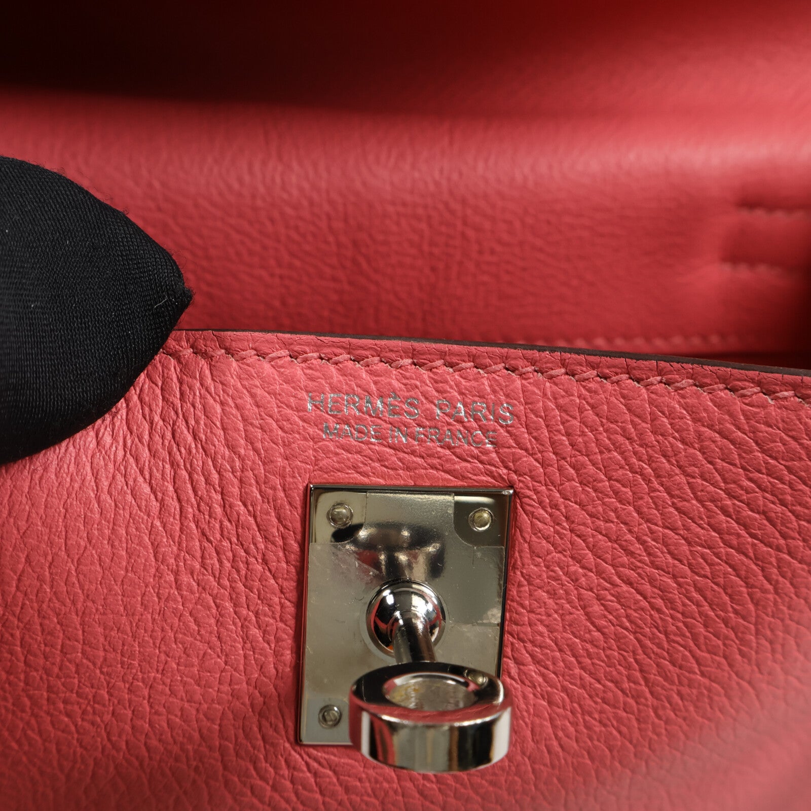 HERMES Evercolor皮革Kelly Danse肩背袋Rose Azalee