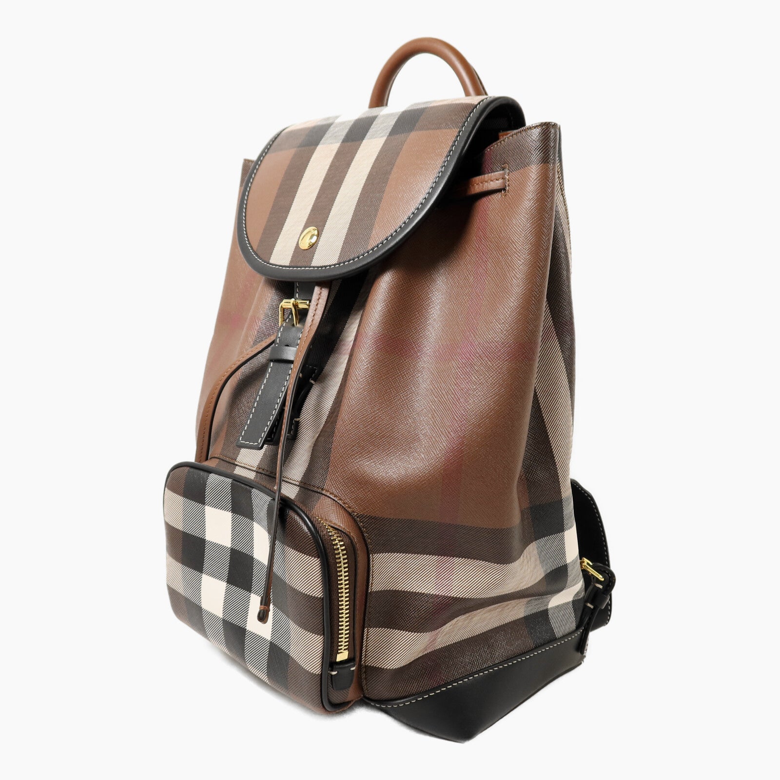 BURBERRY 塗層帆布BackPack金扣背包
