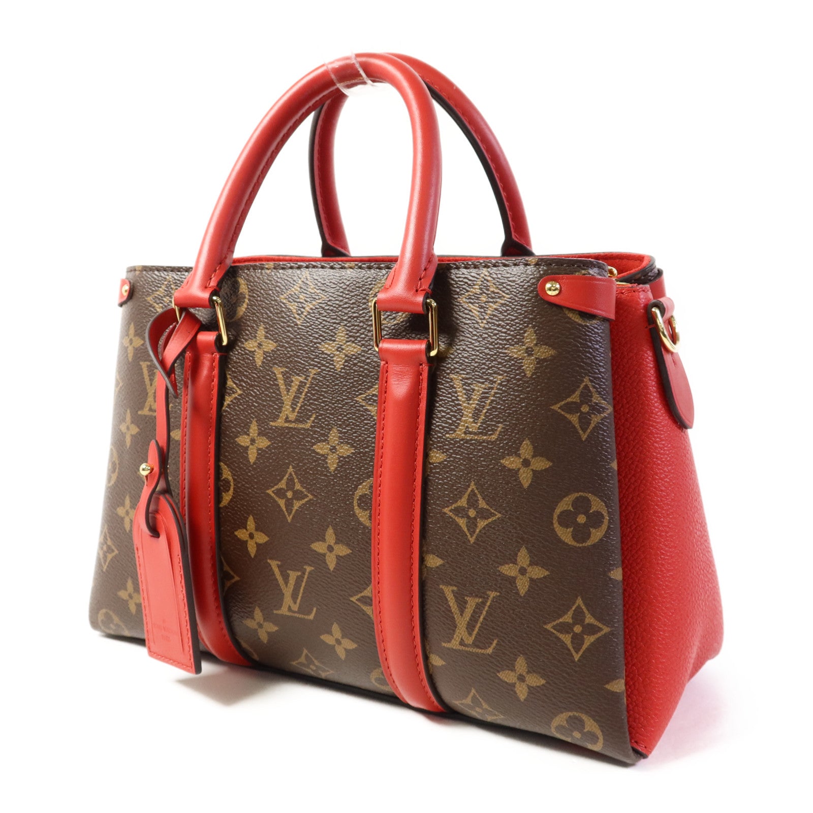LOUIS VUITTON Monogram Soufflot BB金扣手挽肩背兩用袋
