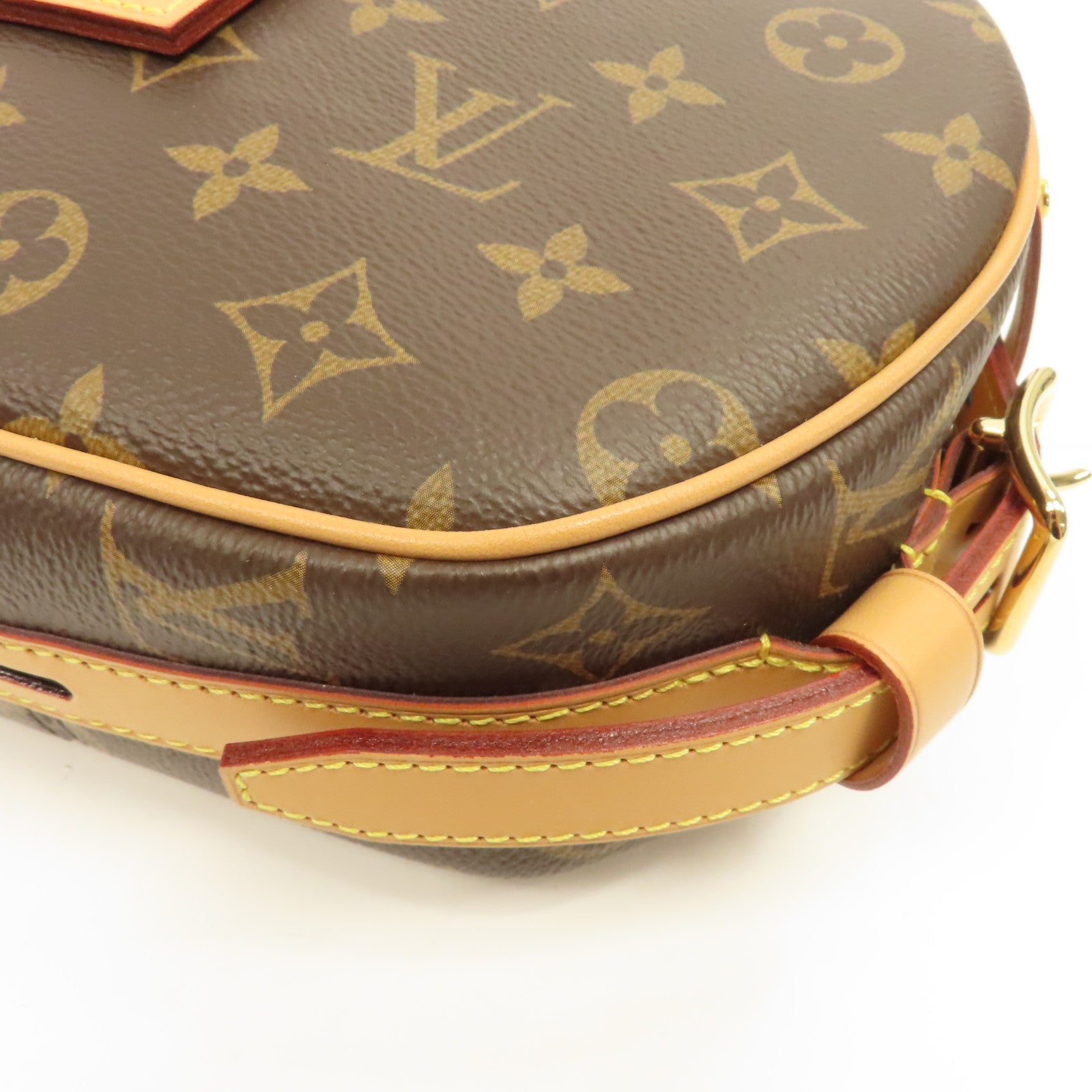 LOUIS VUITTON Monogram Boite Chapeau Souple MM金扣肩背袋啡色