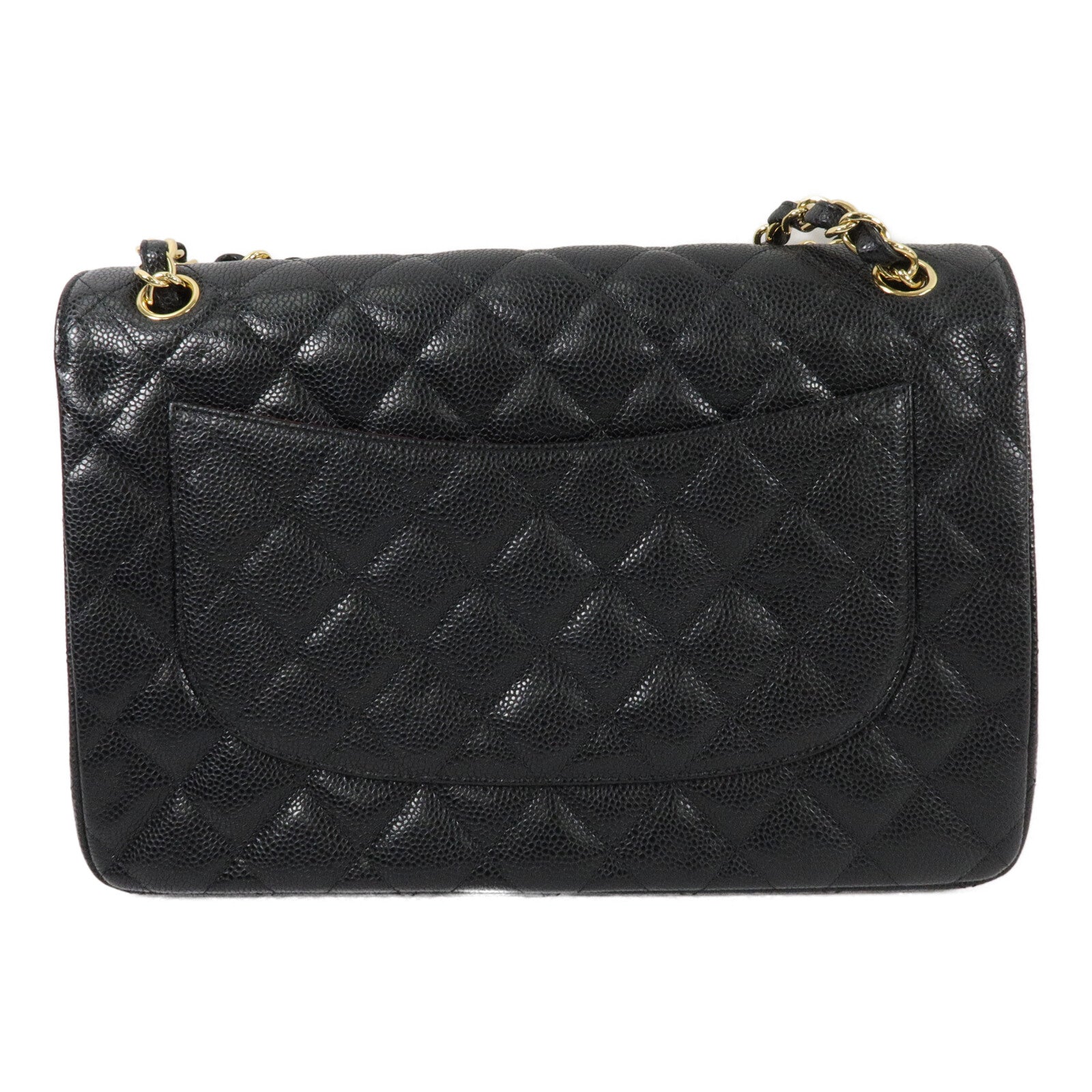 CHANEL 牛皮皮革Large Classic鏈帶肩背袋