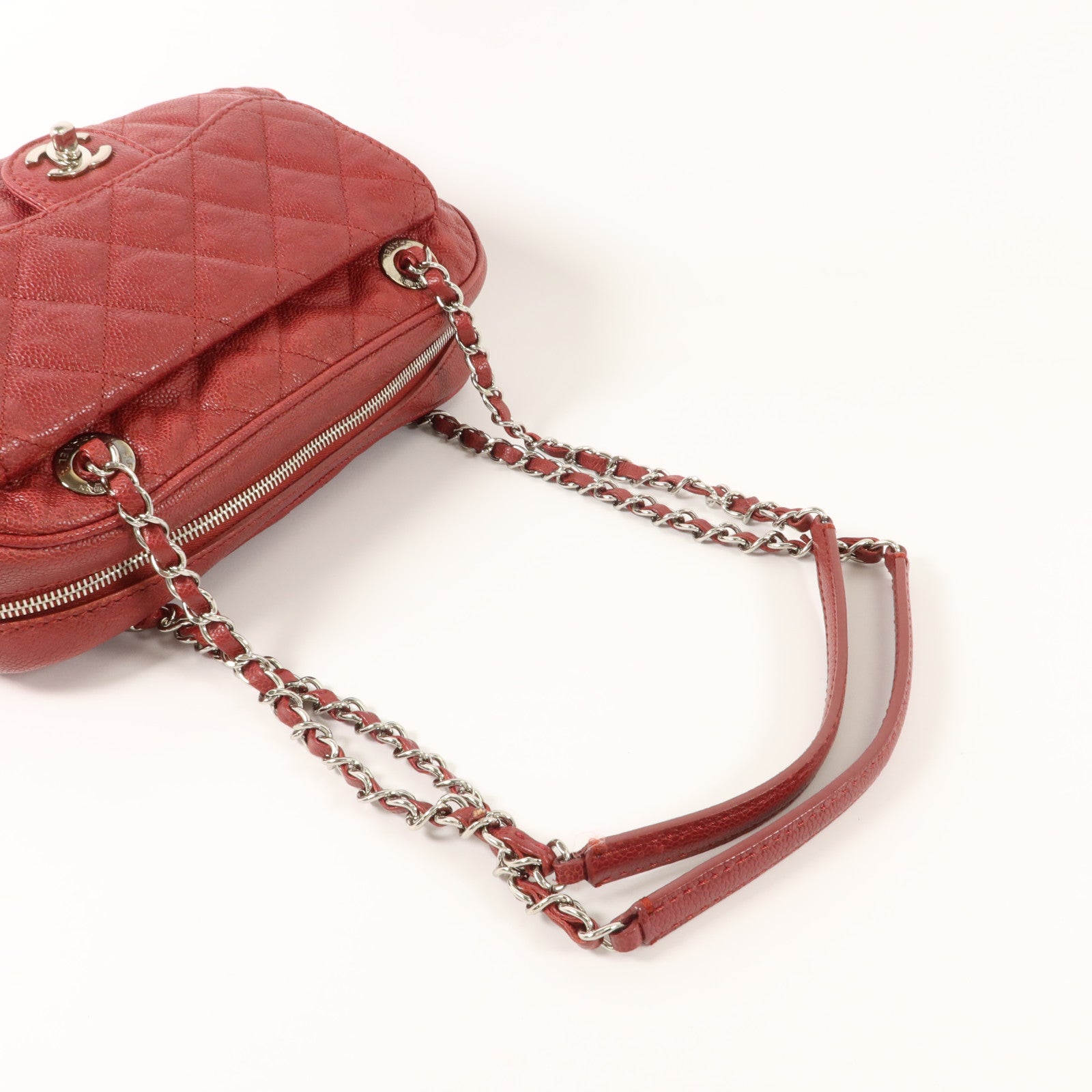 CHANEL 牛皮皮革Shoulder Bag鏈帶肩背袋