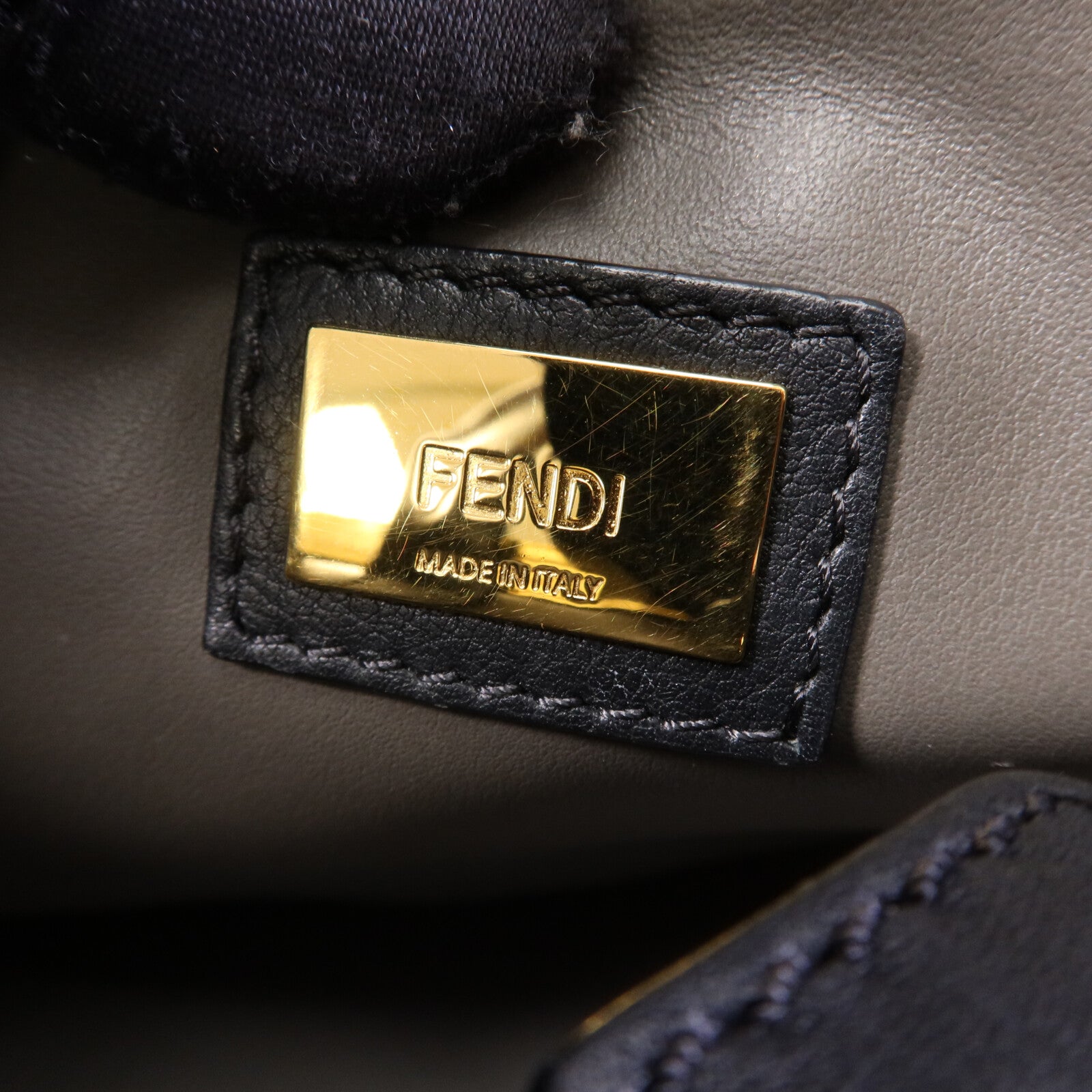 FENDI 牛皮皮革2 Jours金扣手挽肩背兩用袋