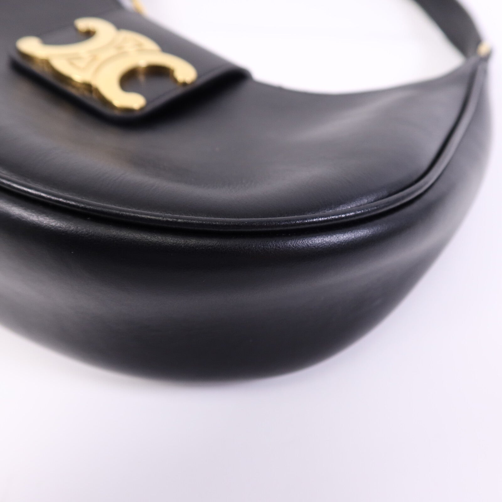 CELINE 牛皮皮革Ava Medium金扣肩背袋