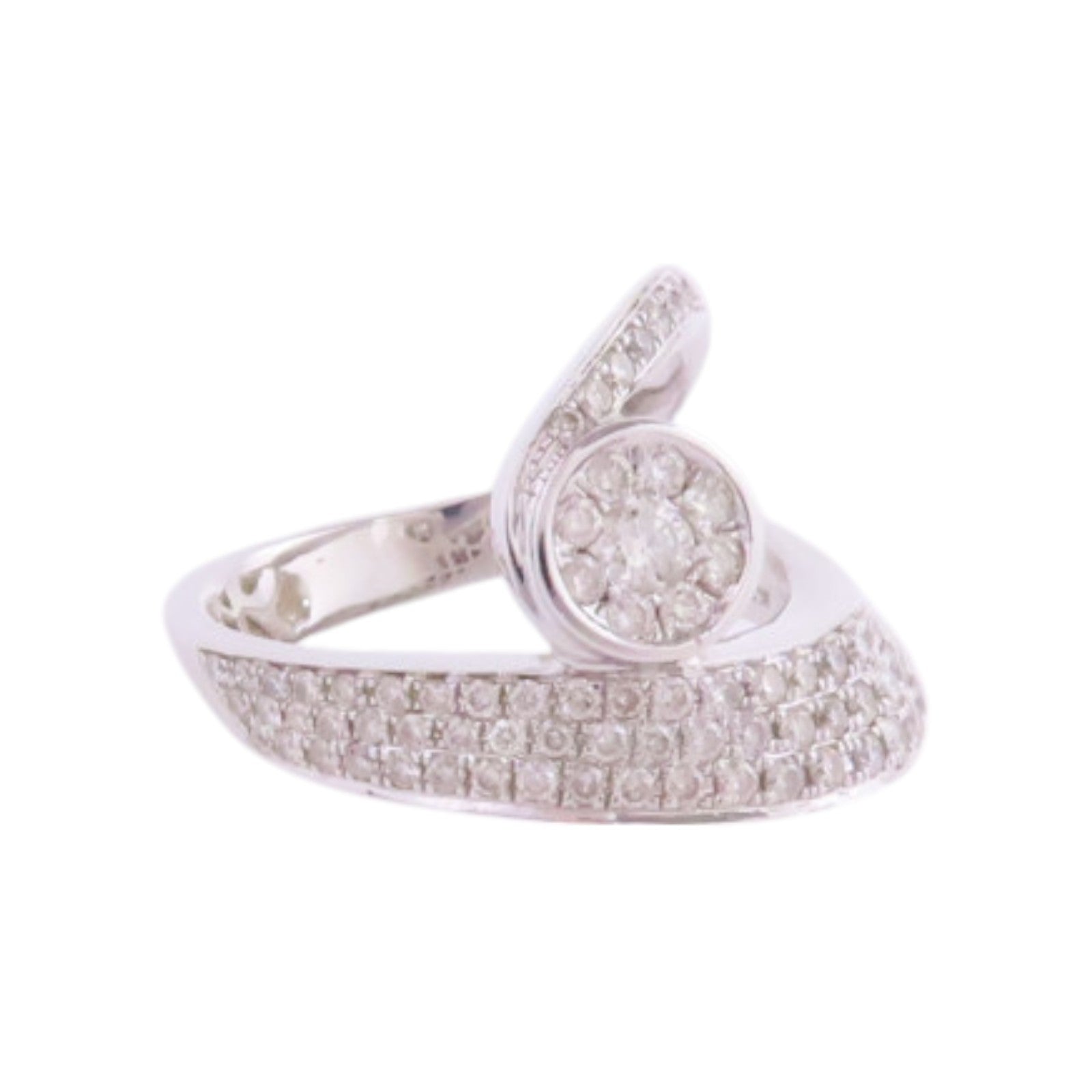 JEWELRY 18K白金/鑽石Diamond Ring戒指US#6.75
