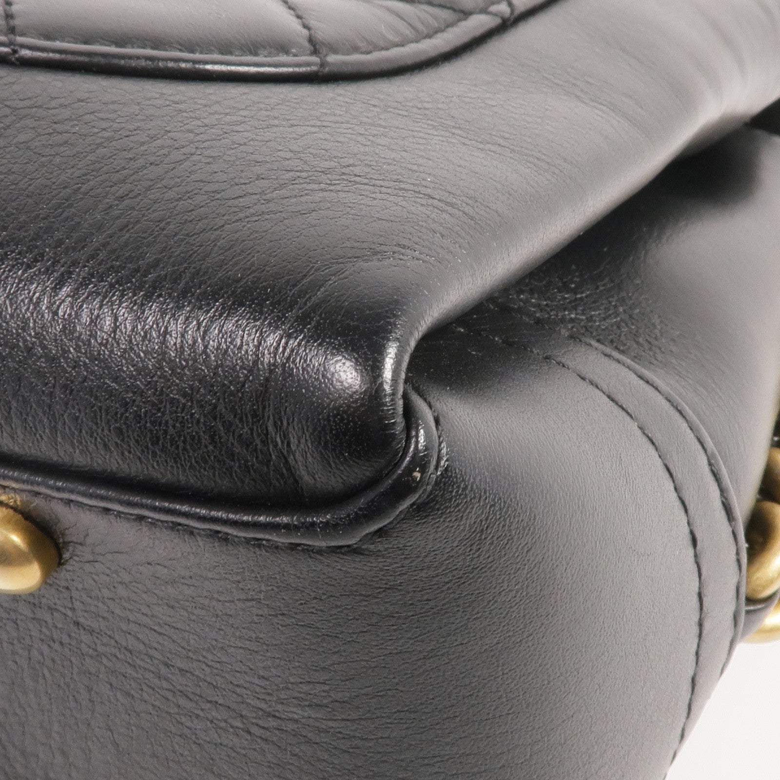 CHANEL 牛皮皮革Chain Shoulder Bag金扣鏈帶肩背袋