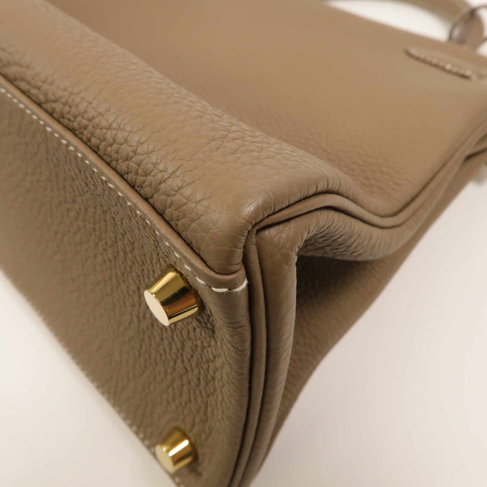 HERMES Togo皮革Kelly 28手挽肩背兩用袋Etoupe