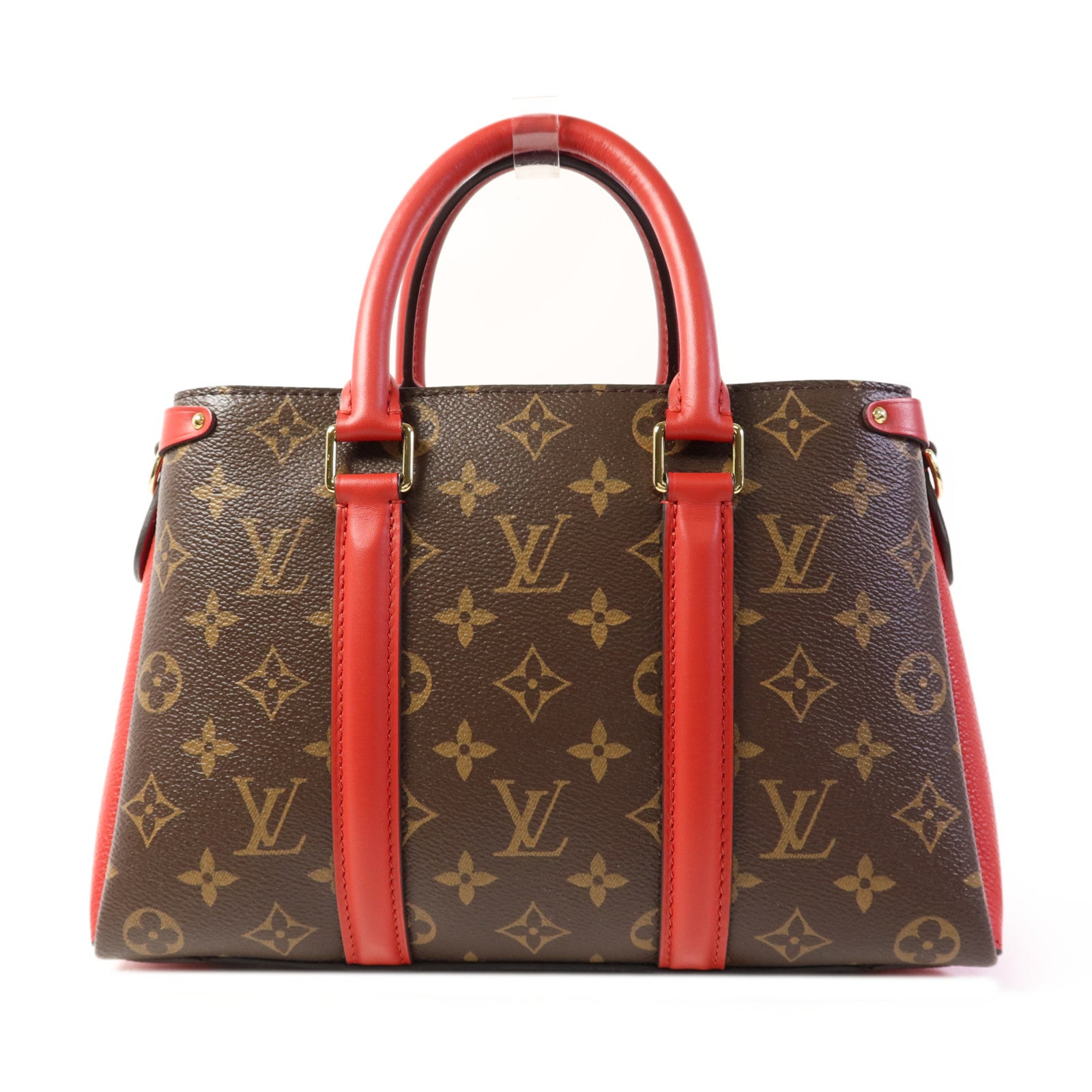 LOUIS VUITTON Monogram Soufflot BB金扣手挽肩背兩用袋